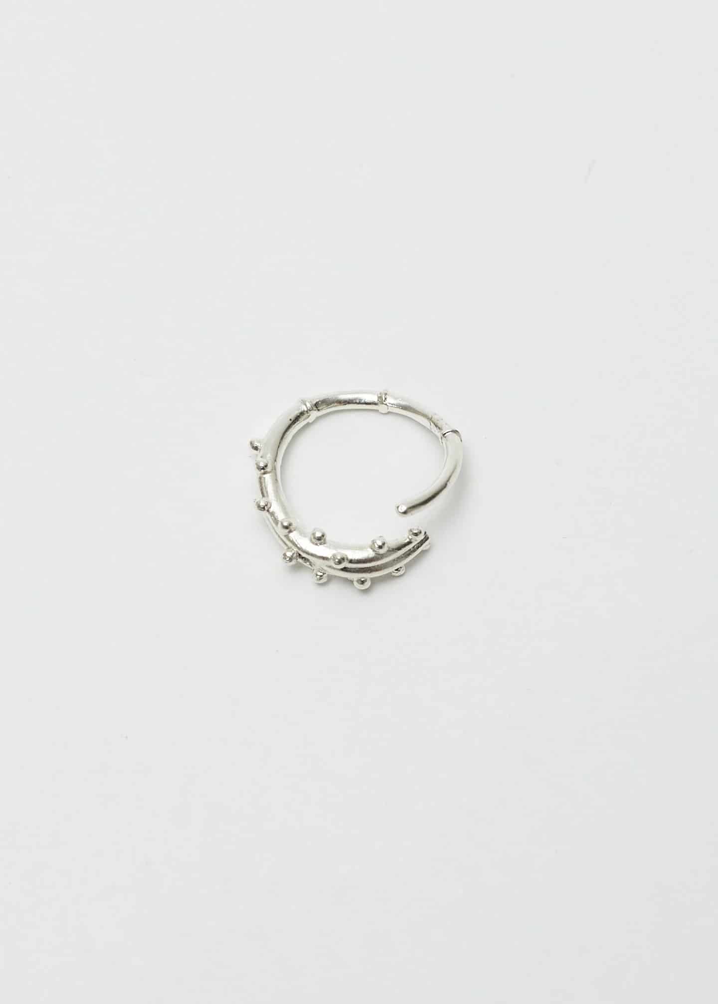 Anillo Earcuff Estambre Plata - miniatura 2