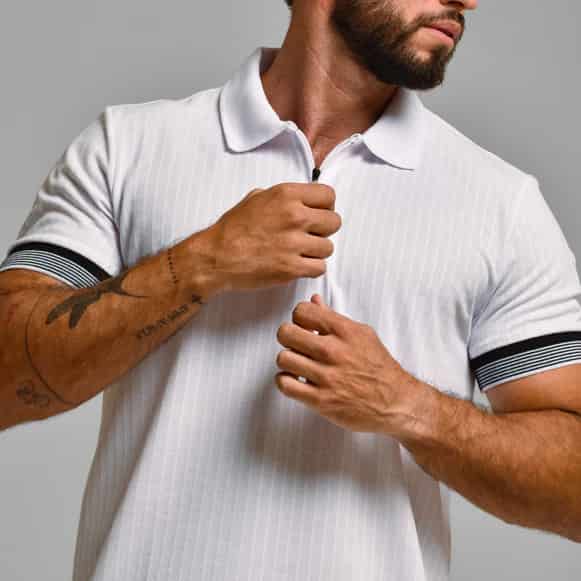 SUETER TIPO POLO MODA HOMBRE - miniatura 7