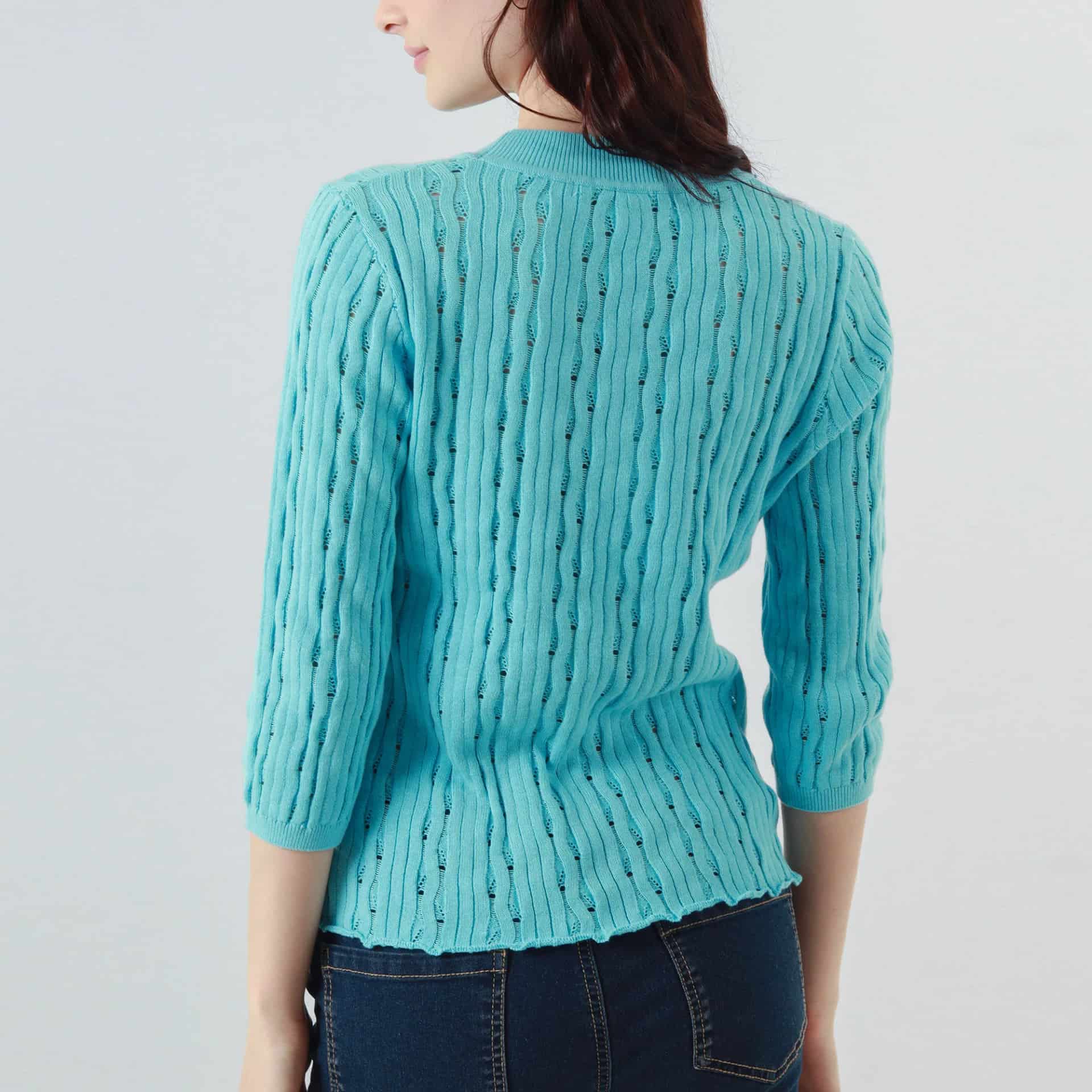 Sweater Cuello Redondo Manga Al Codo - miniatura 18