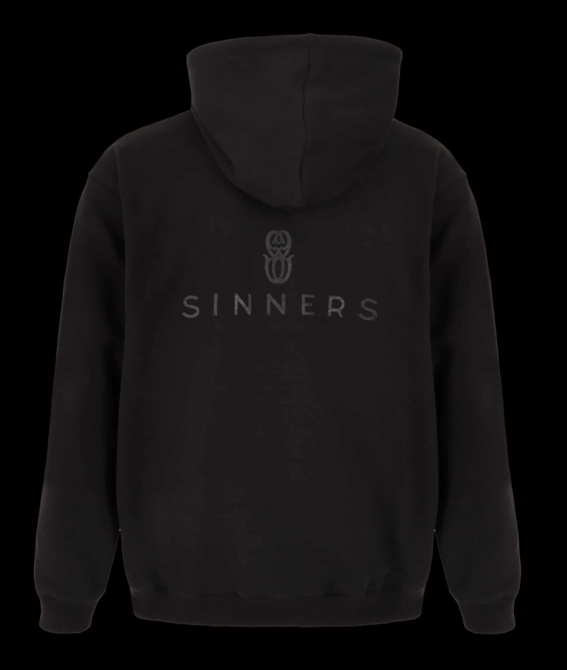 MONOGRAM BLACK ZIPPER HOODIE - miniatura 2