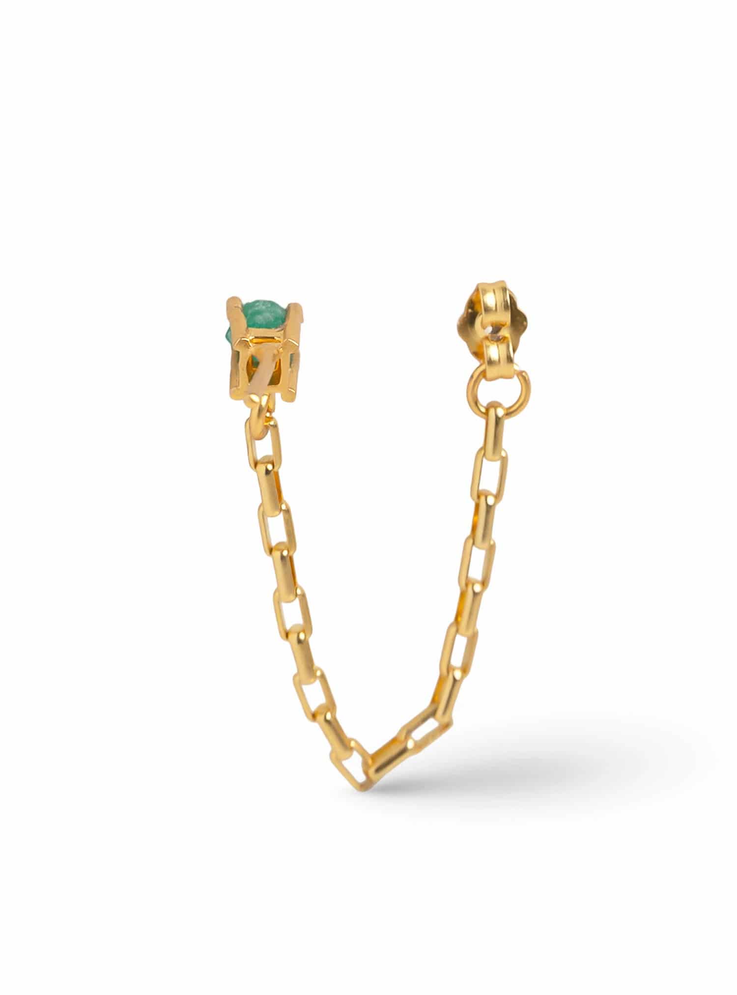 Arete Tennis Uniesmeralda Chain Solitario + Topo Uniesmeralda - miniatura 4
