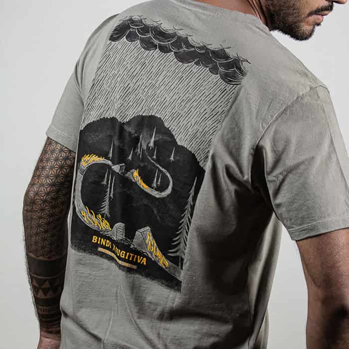 Camiseta Bindi x Fugitiva Gris - miniatura 3