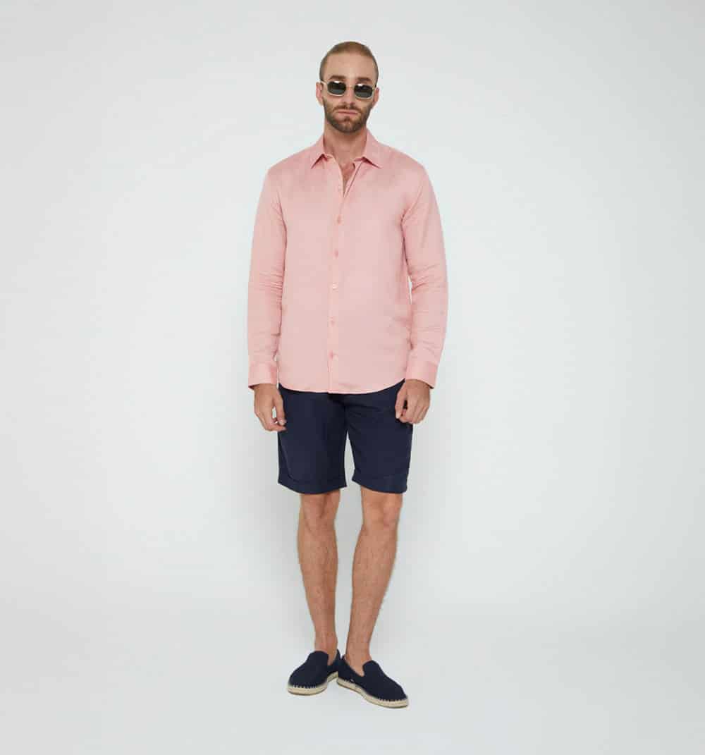 Camisa para hombre de lino - miniatura 7
