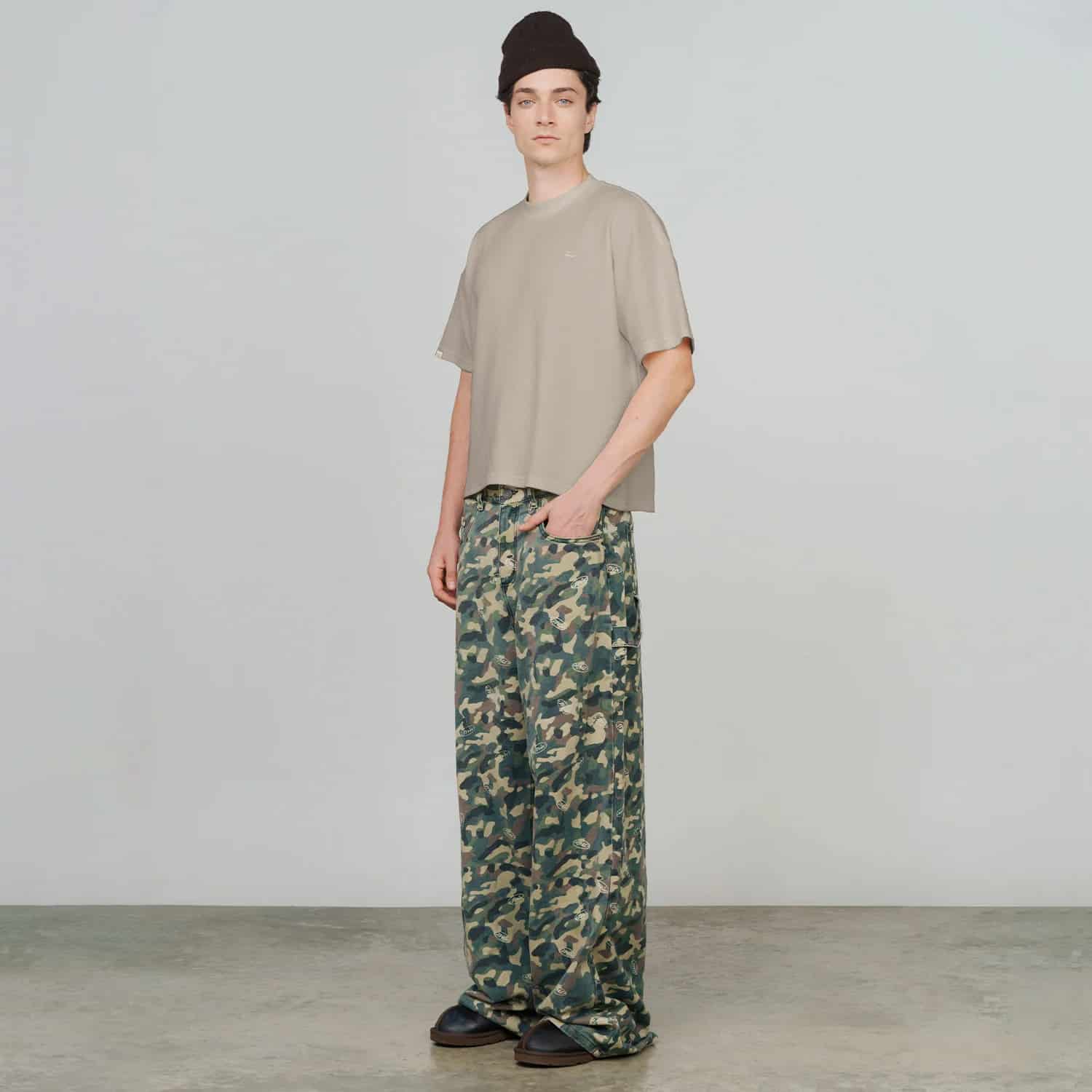 Textured Boxy Tee - Sand - miniatura 7