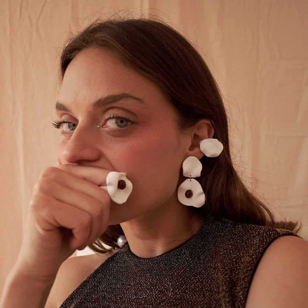 Aretes Lucié Petalo Doble - miniatura 8