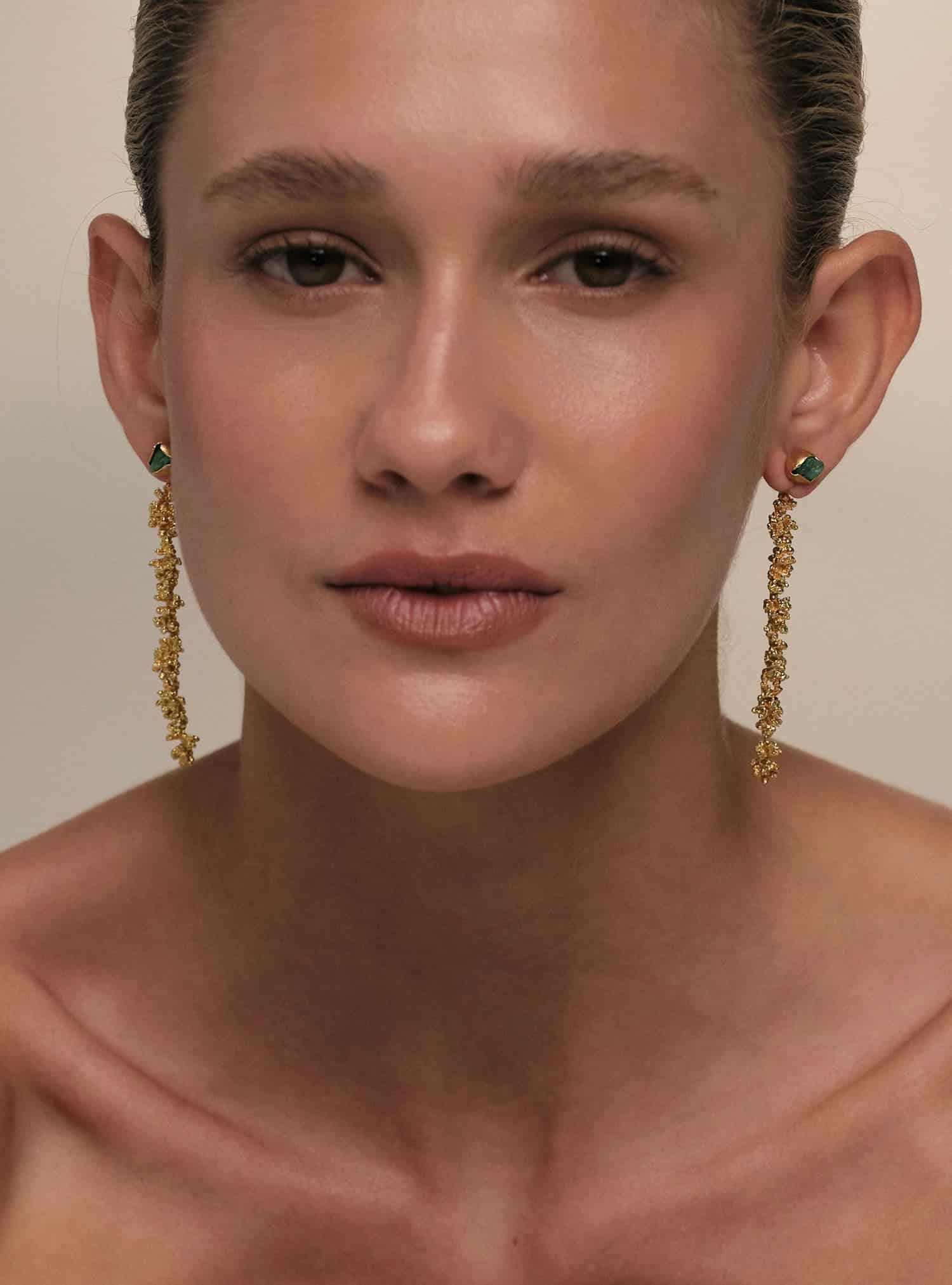 Aura Front-Back Long Earrings - miniatura 3