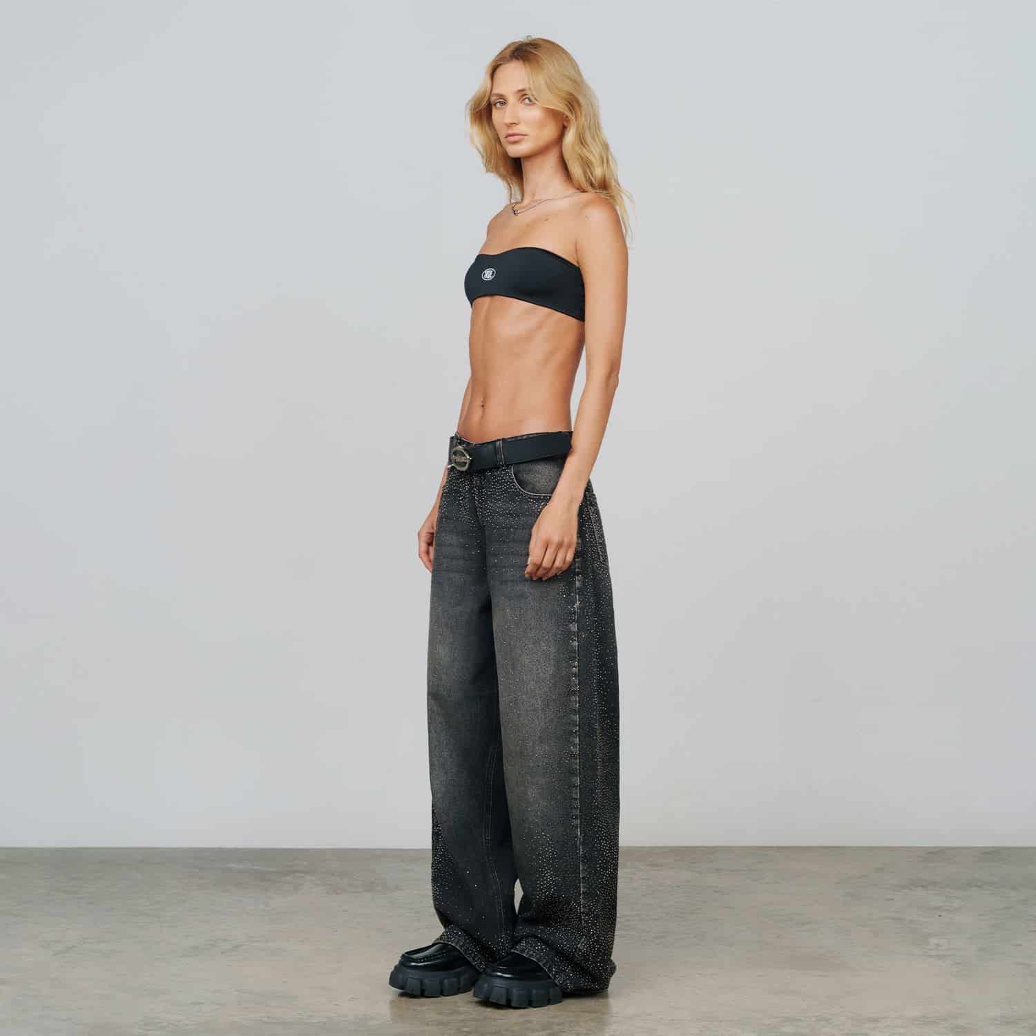 Don't Fake It Bandeau Top - Black - miniatura 6