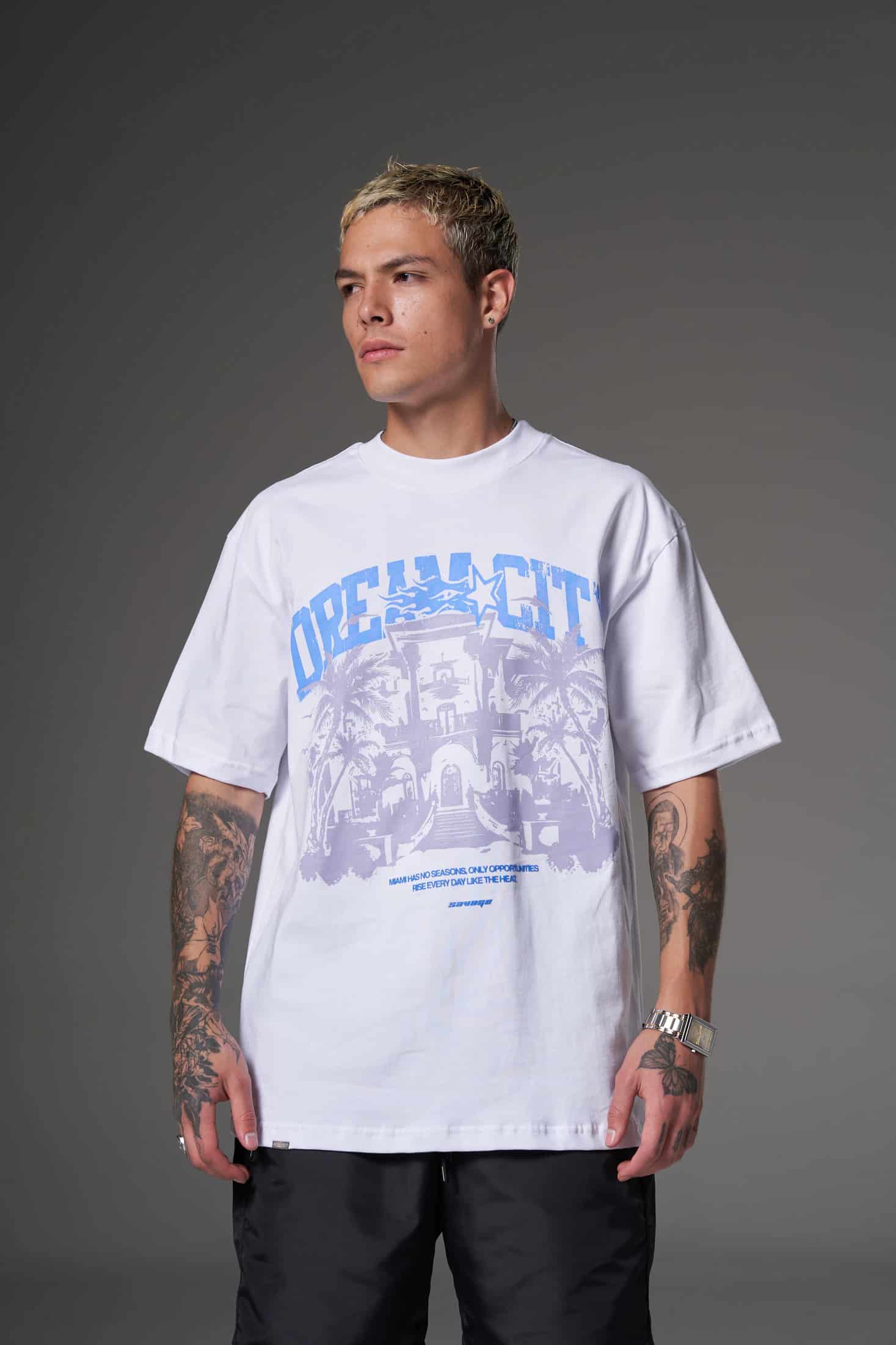 T shirt dream city azul  250 gramos 14599 - miniatura 1