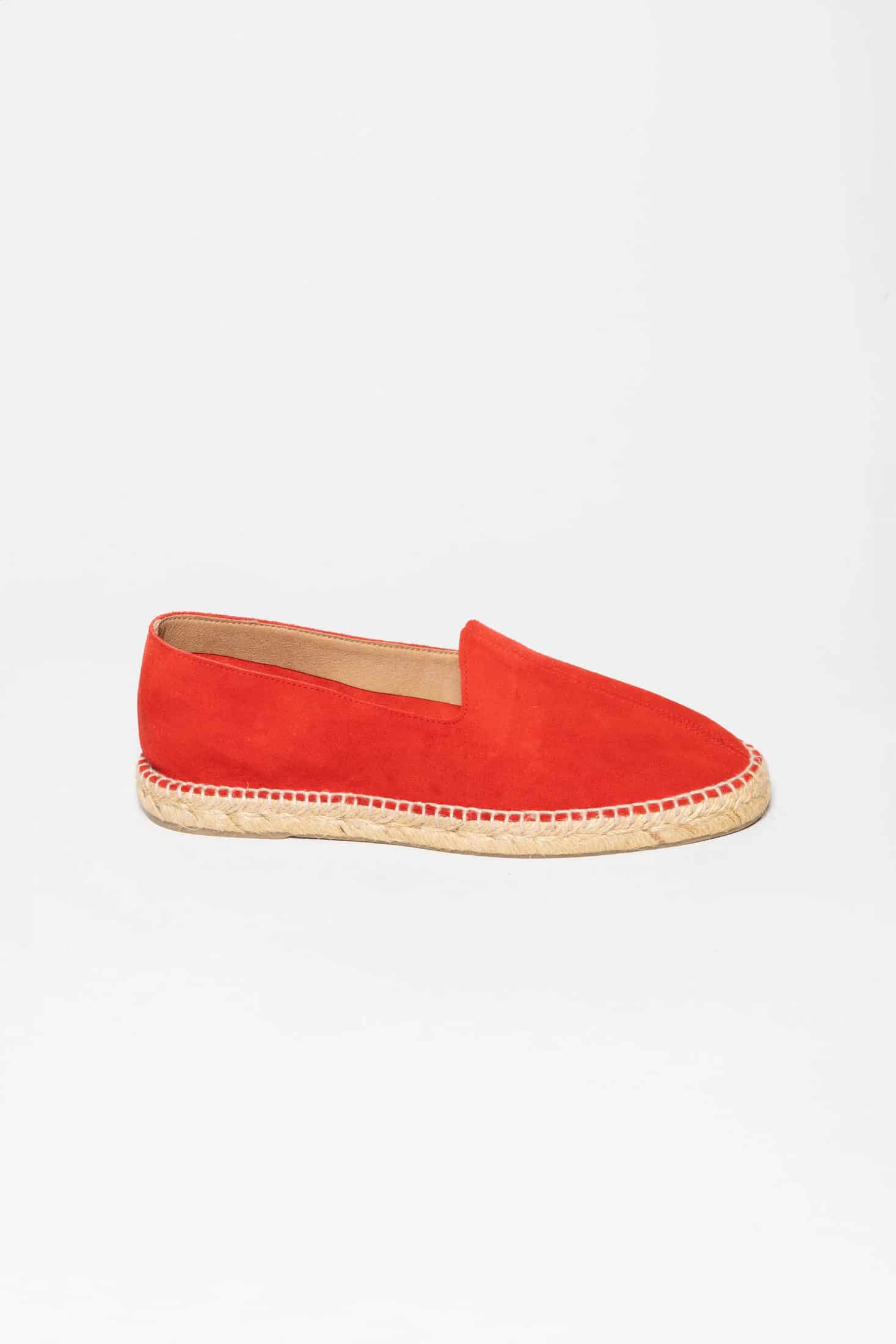 Men's leather espadrille red - miniatura 1