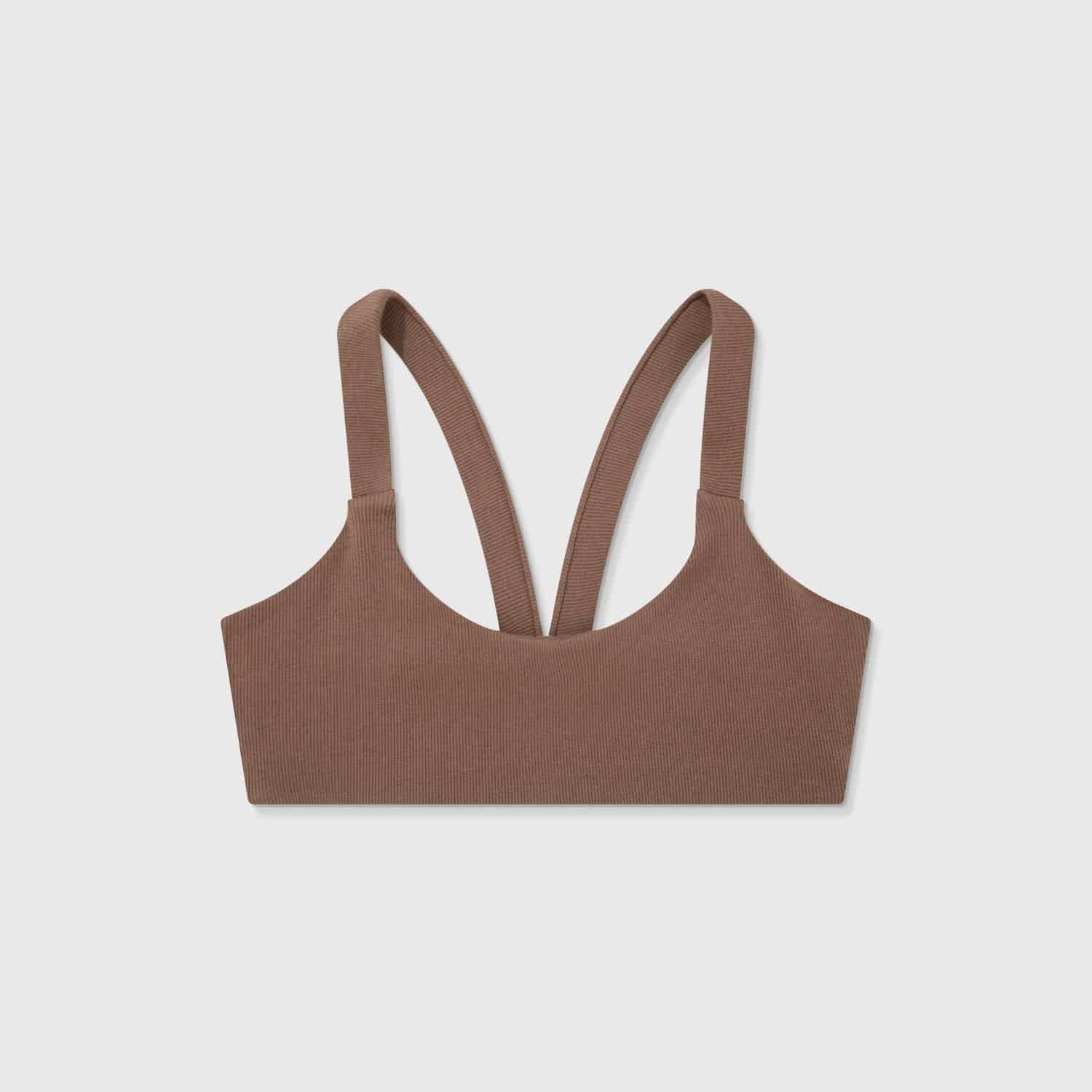Ribbed Airlift Top - Brown - miniatura 1