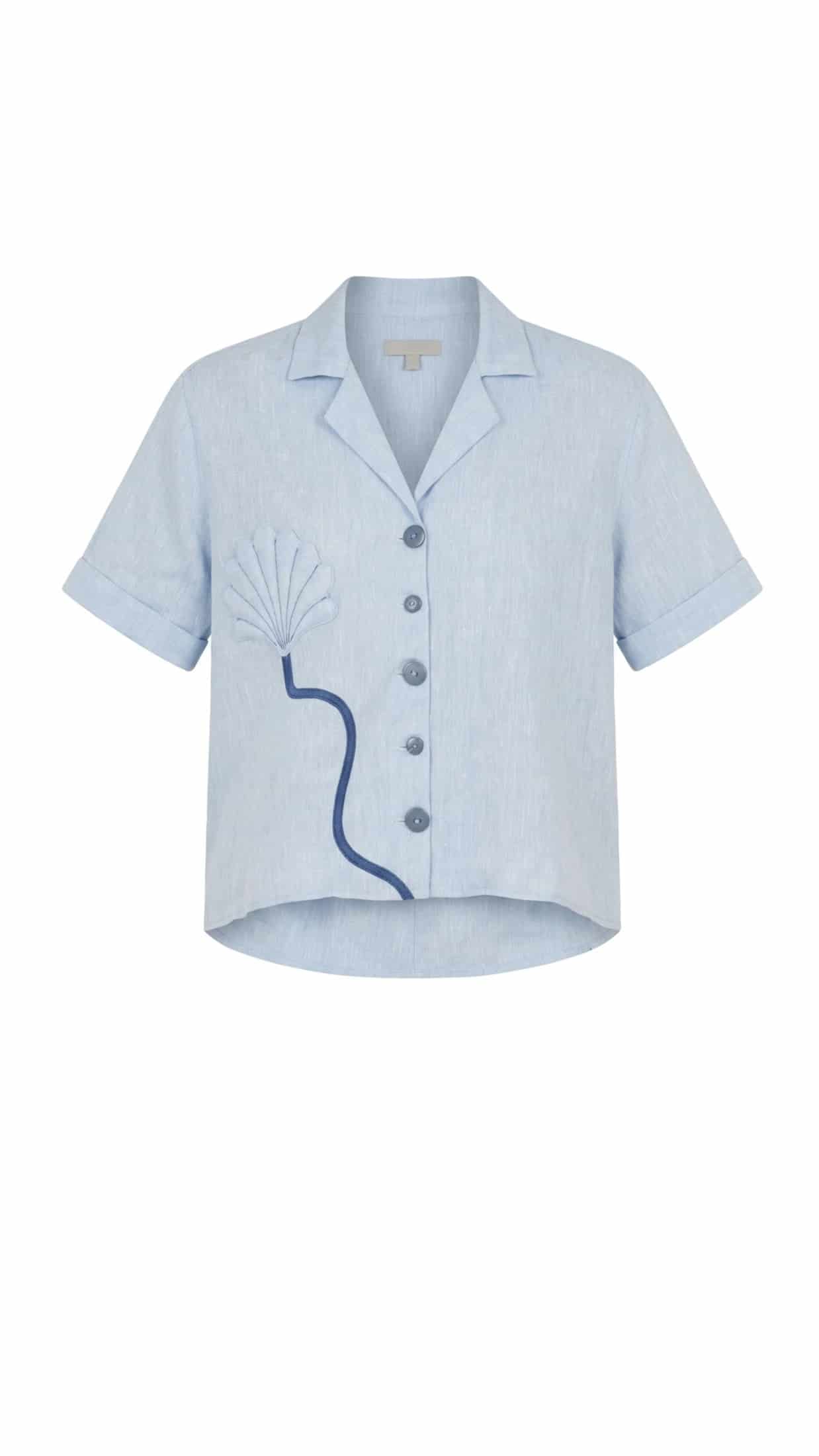 SACHA SHIRT WAVE BLUE - miniatura 1