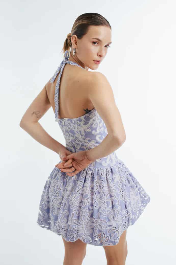 VICTORIA MINI DRESS BLUE - miniatura 4