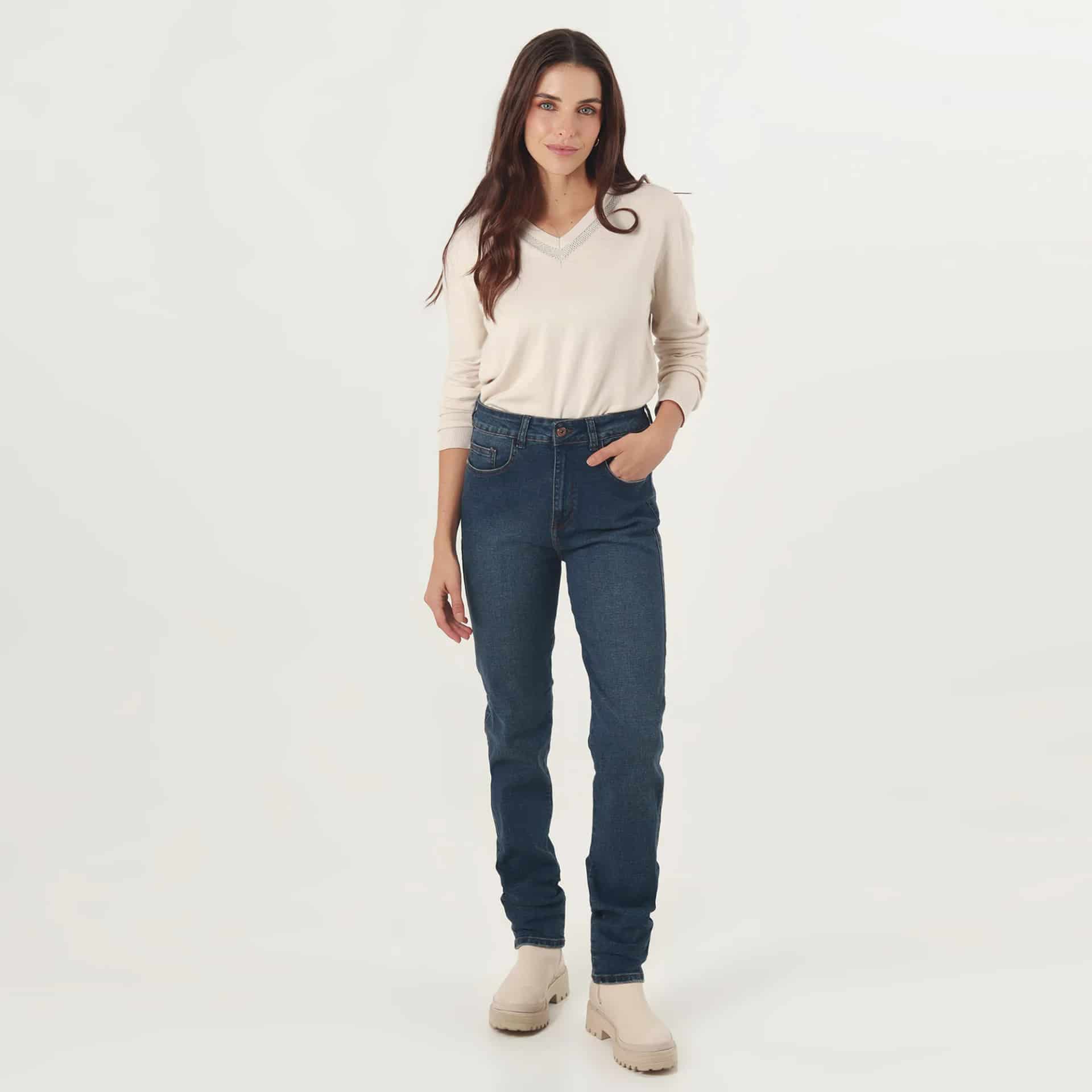 Jean Diva Tiro Medio Bota Recta - miniatura 41