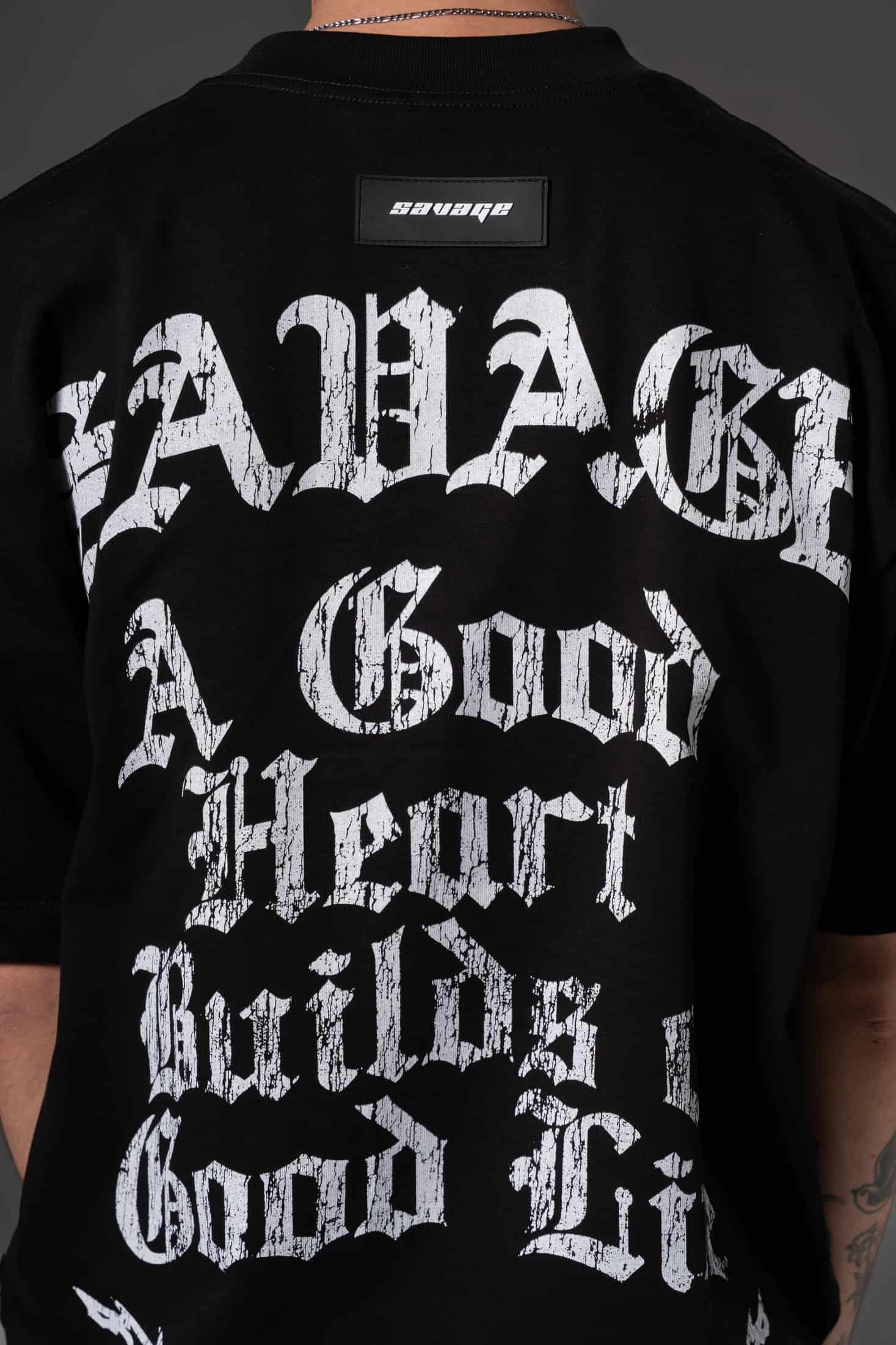 Camiseta Oversize Good heart  savage  250 gramos 14646 - miniatura 7