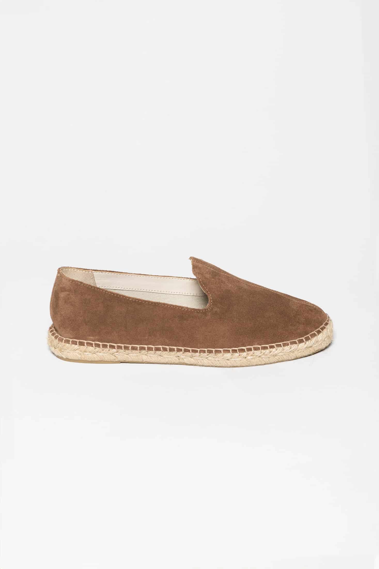 Men's leather espadrille stone - miniatura 1