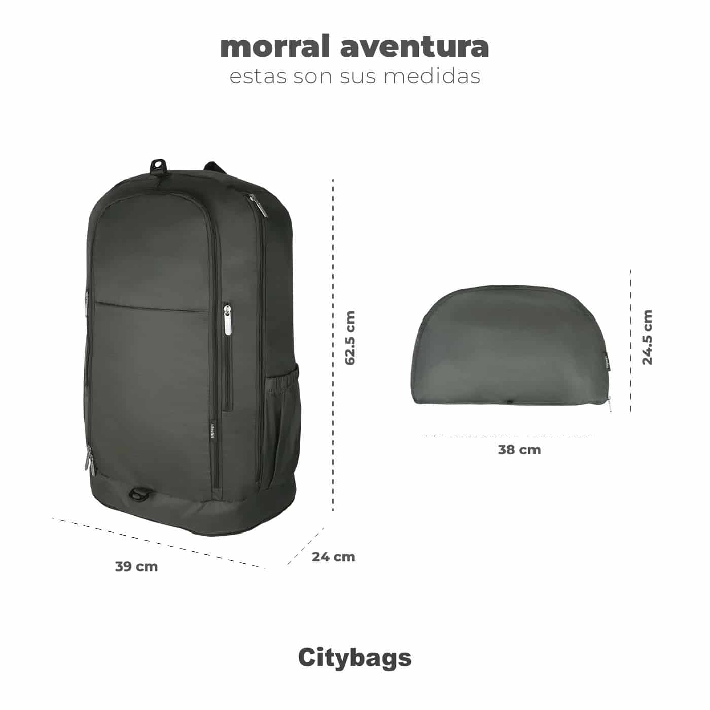 Morral Aventura ULTRA Plegable Estampado Vida Citybags Multicolor - miniatura 10