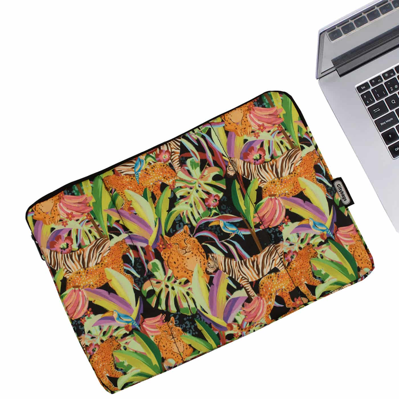 Estuche Laptop Pequeño Estampado Africa Citybags Multicolor 37x27x2cm - miniatura 3