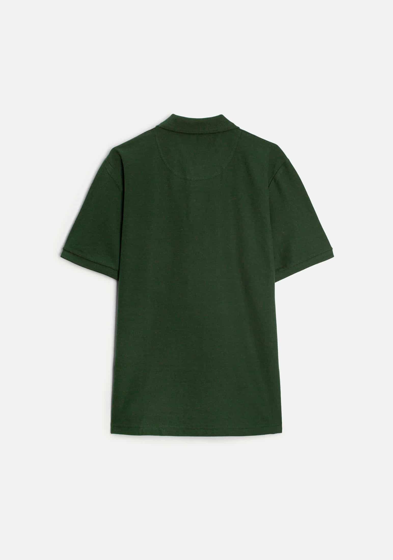 Camiseta Polo H Unicolor L-Nar Verde Osc - miniatura 7