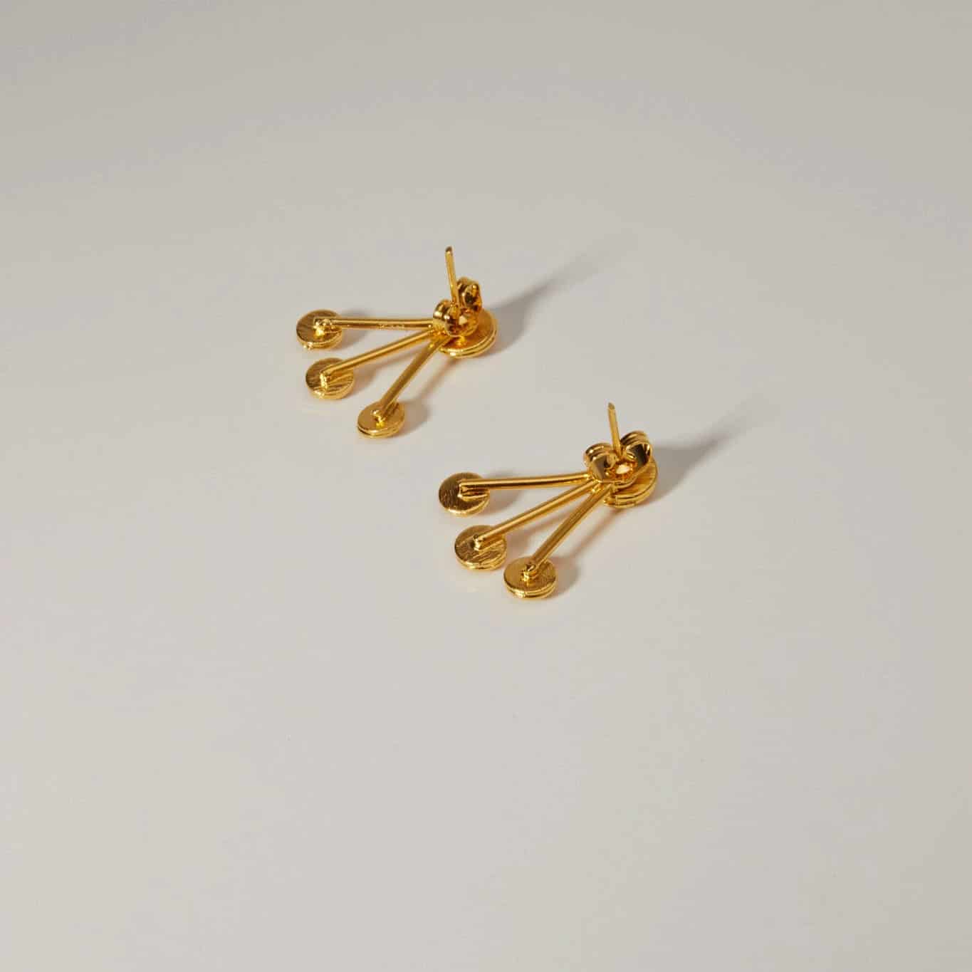 Triple Pearl Duo Studs - miniatura 3