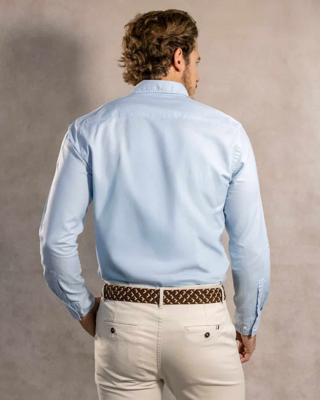 Camisa Antimanchas Oxford Sky - Talla Regular - miniatura 5