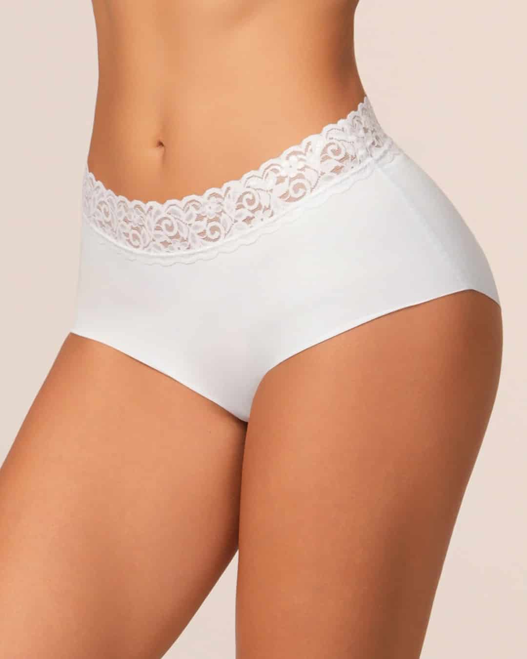 Panty Tiro Alto con Efecto Levanta Cola en Microfibra con Encaje Ref. 8070 - miniatura 6