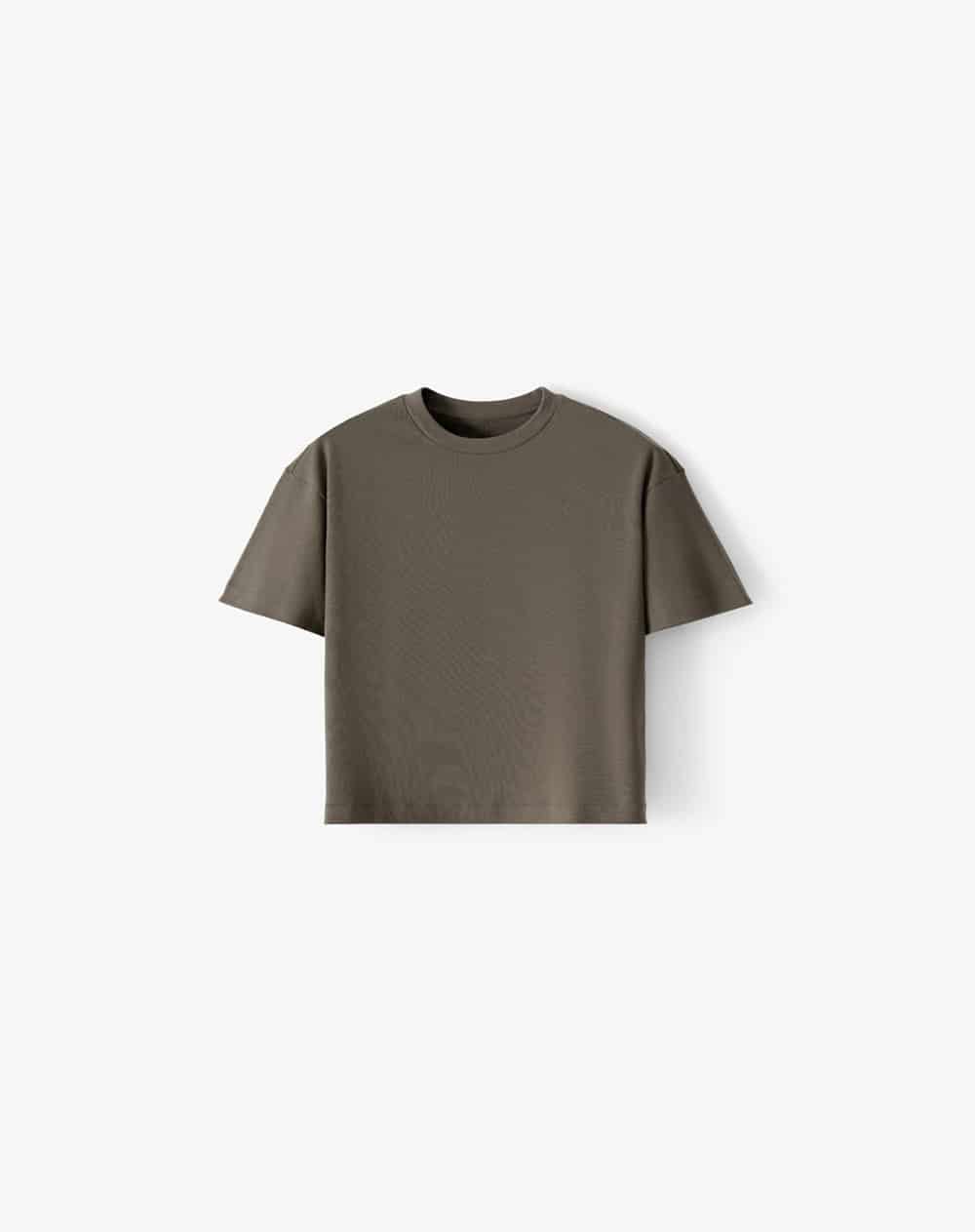 Camiseta manga corta regular café hombre - miniatura 5
