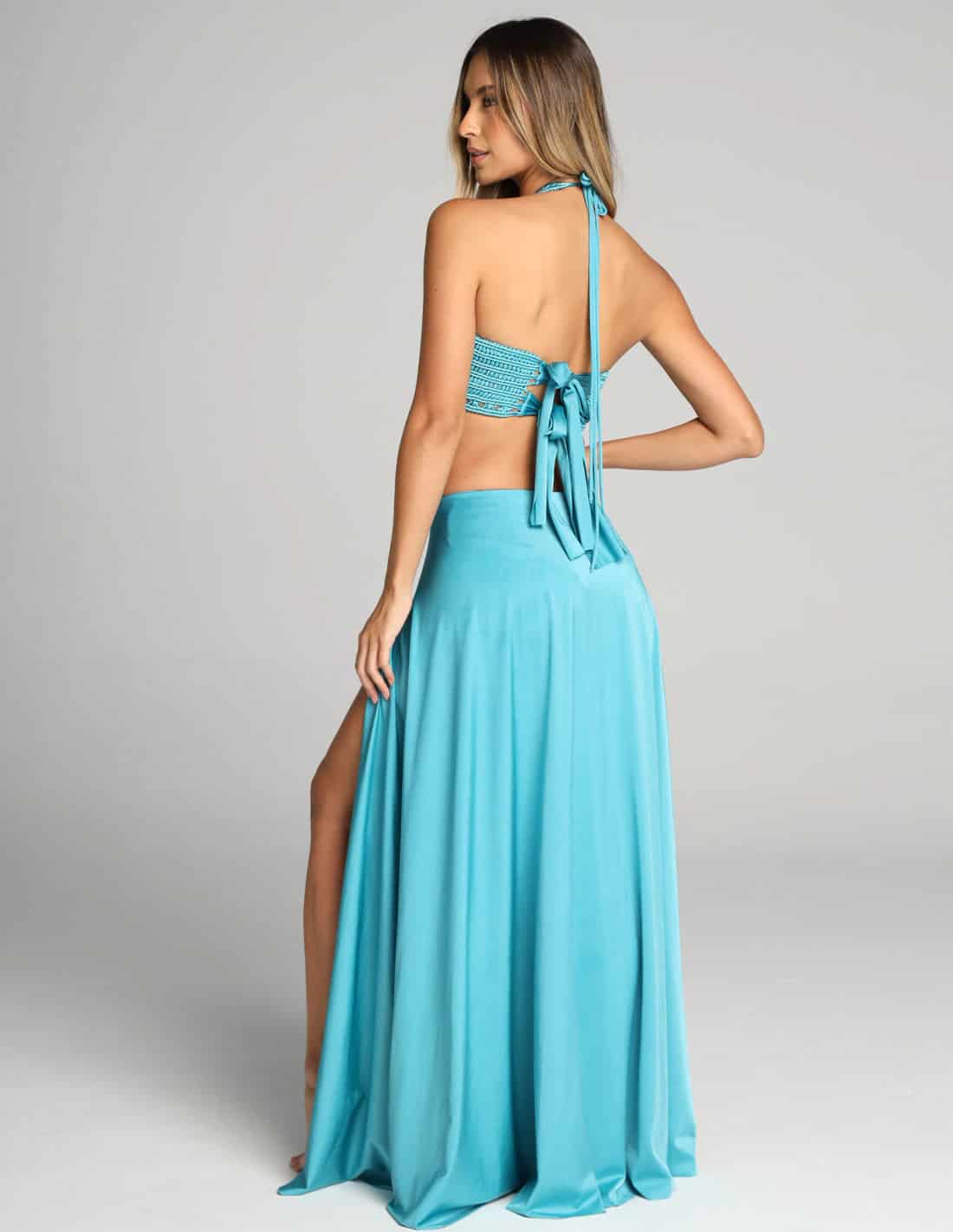 Outfit: Entero Corset & Falda Ventus Turquoise - miniatura 2