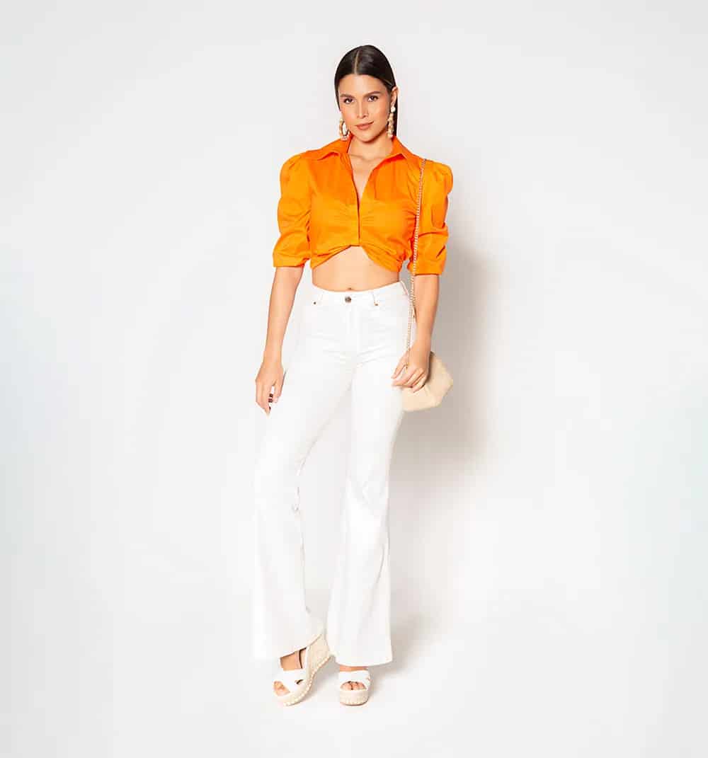 Crop tipo camisero  manga 3/4 - miniatura 13