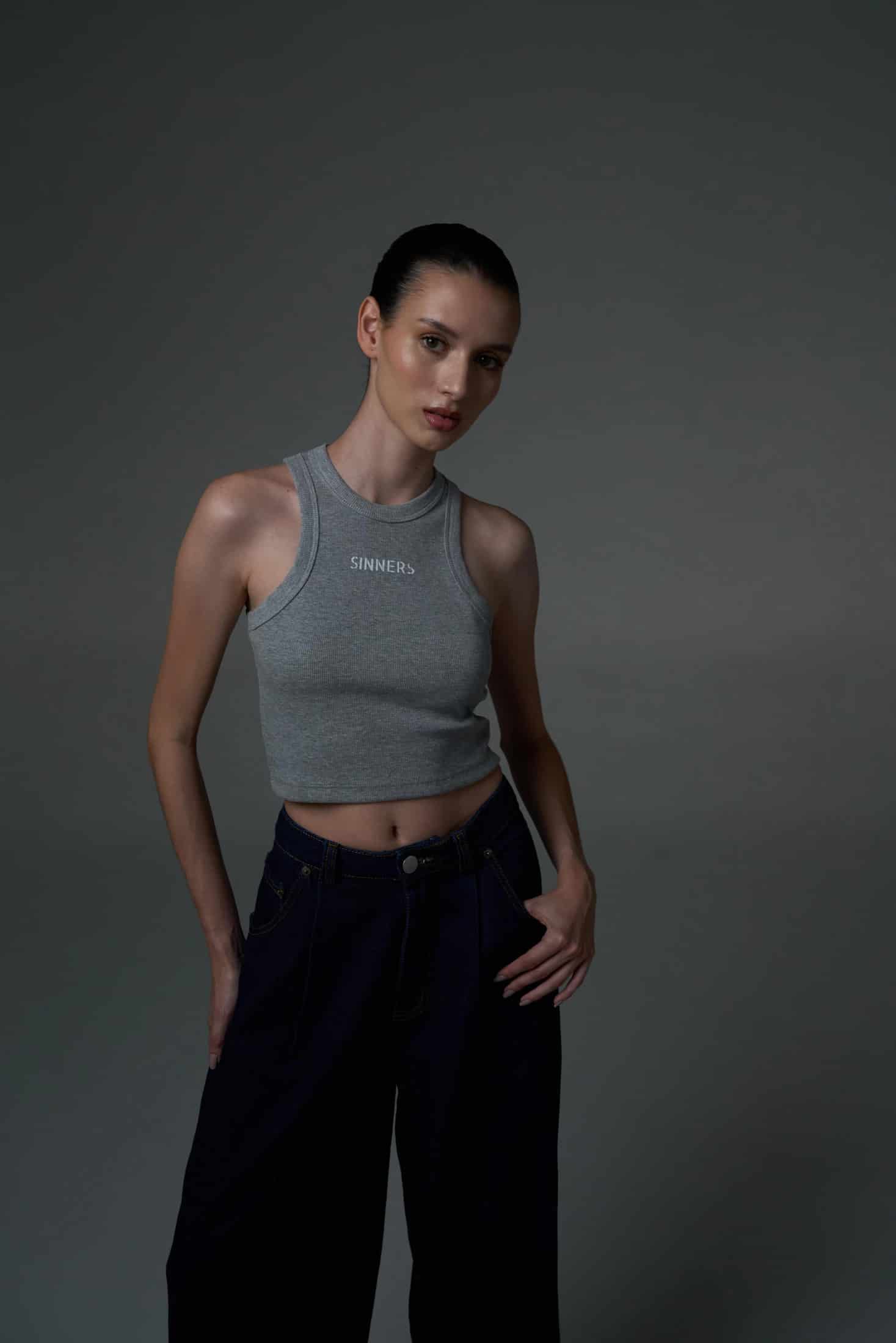 SINNERS GRAY WOMEN TANK TOP - miniatura 5