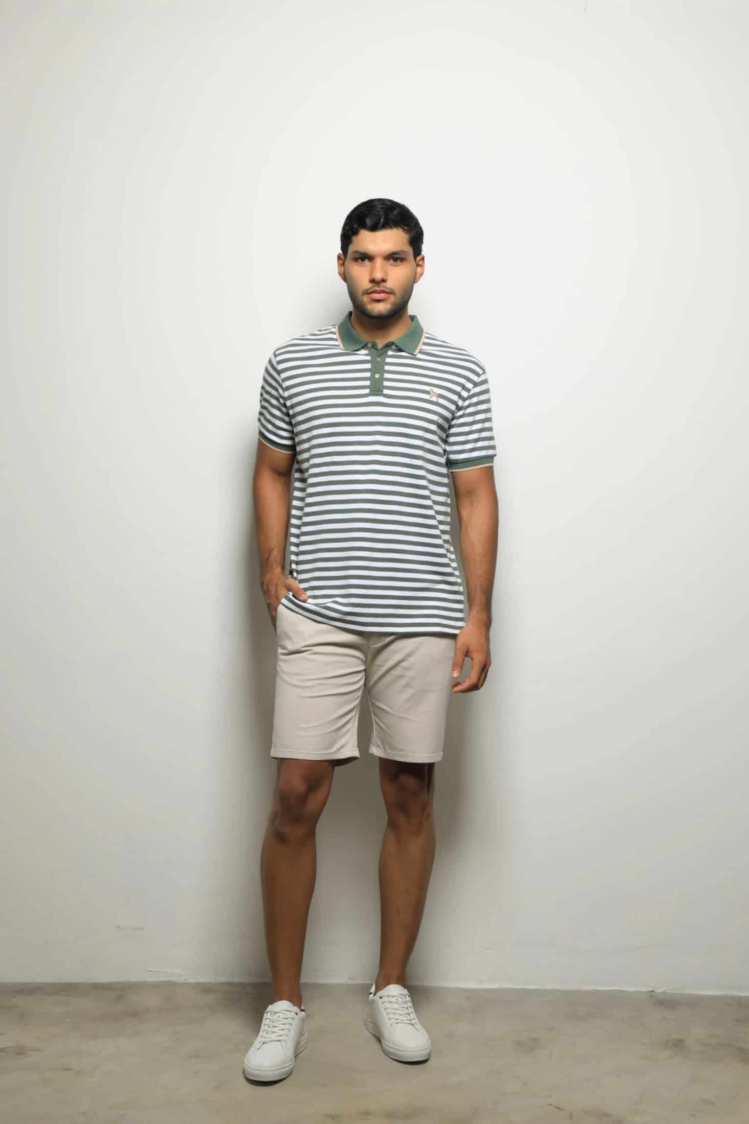 Polo Fashion Rayas Verde - miniatura 1
