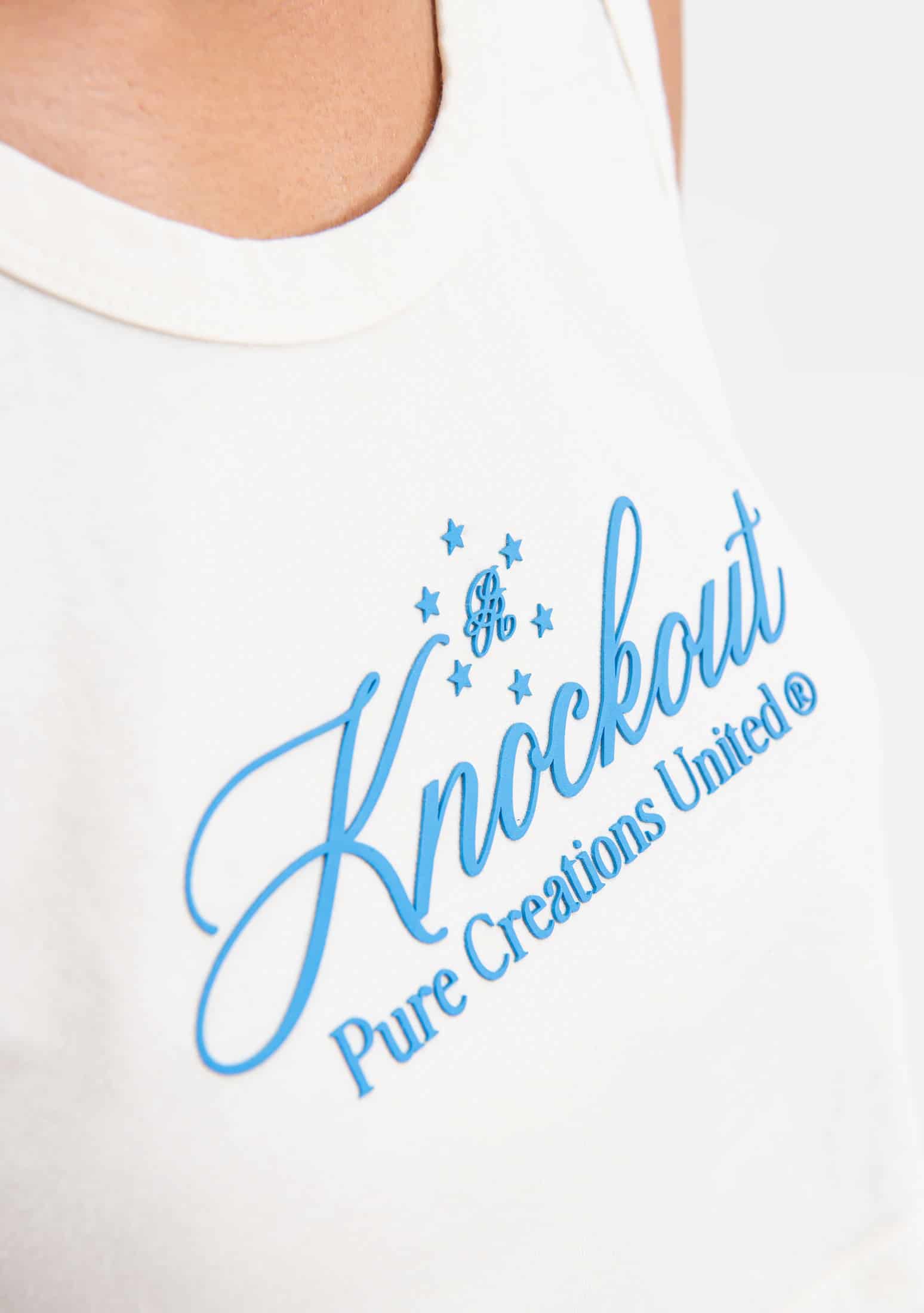 knockout white crop top - miniatura 7