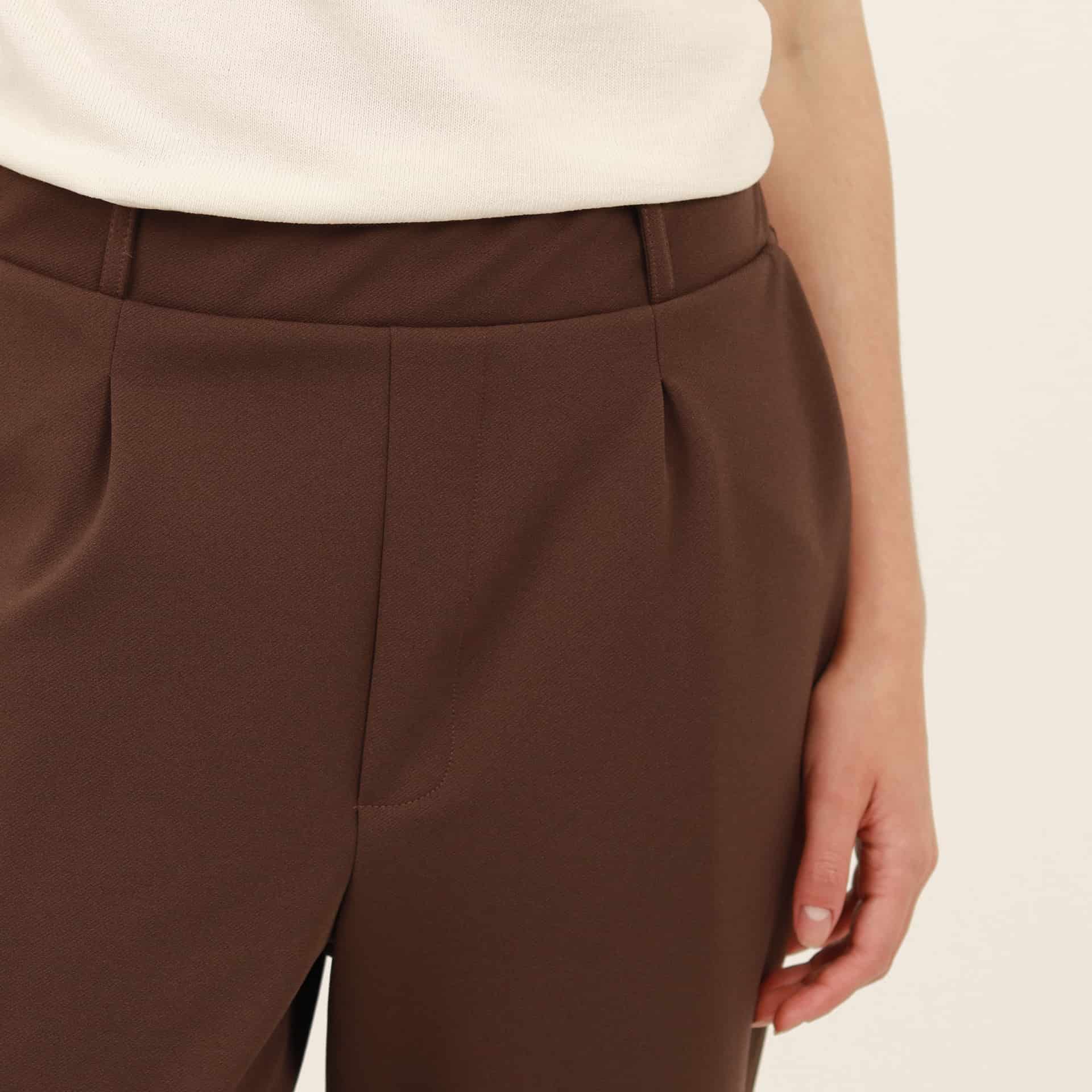 Pantalón bota recta guardapolvo con elastico en cintura - miniatura 2