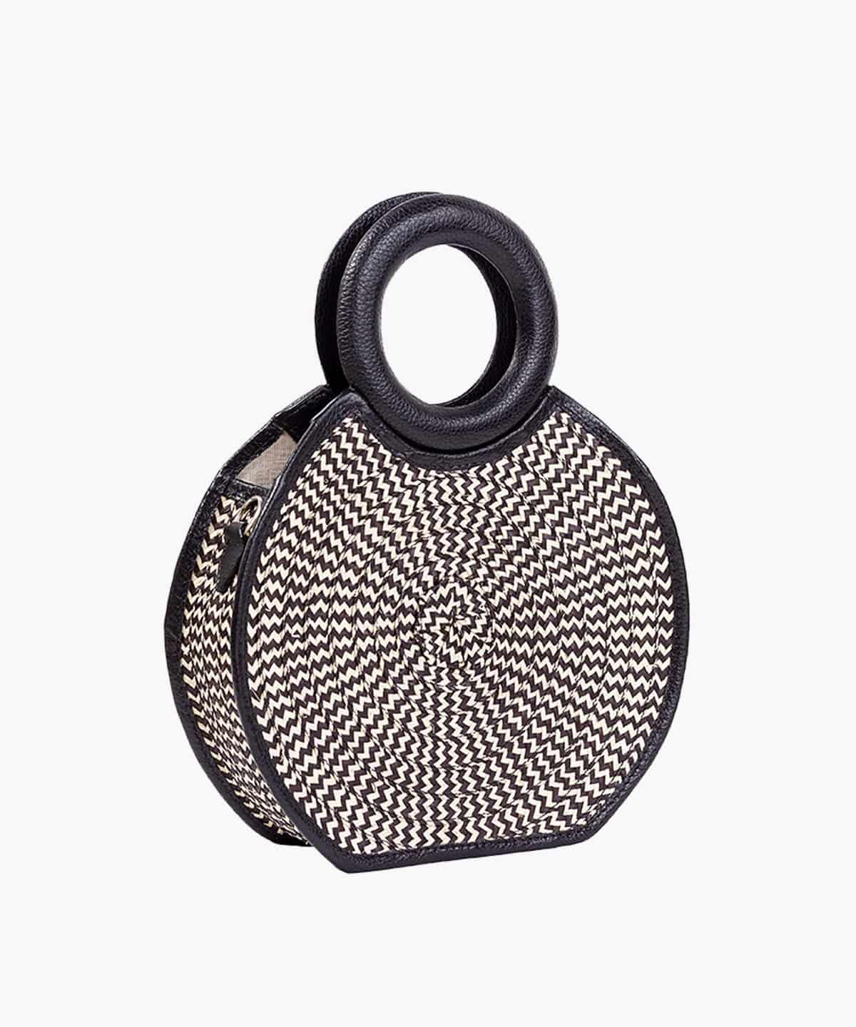Zenú in Raffia and Leather - miniatura 2