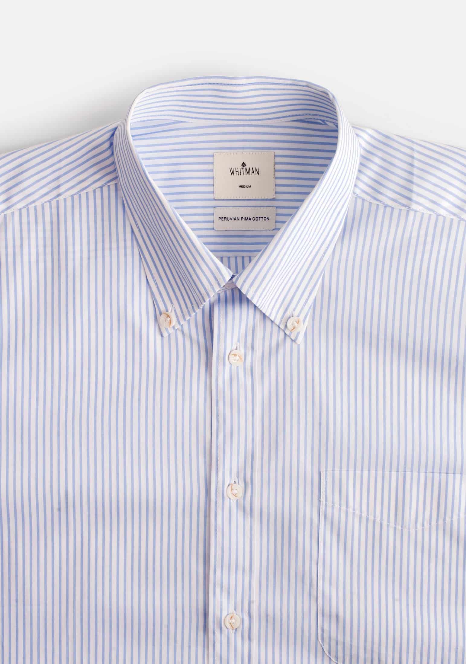 Camisa H CBD Rayas Bols Delg Azul Med - miniatura 5