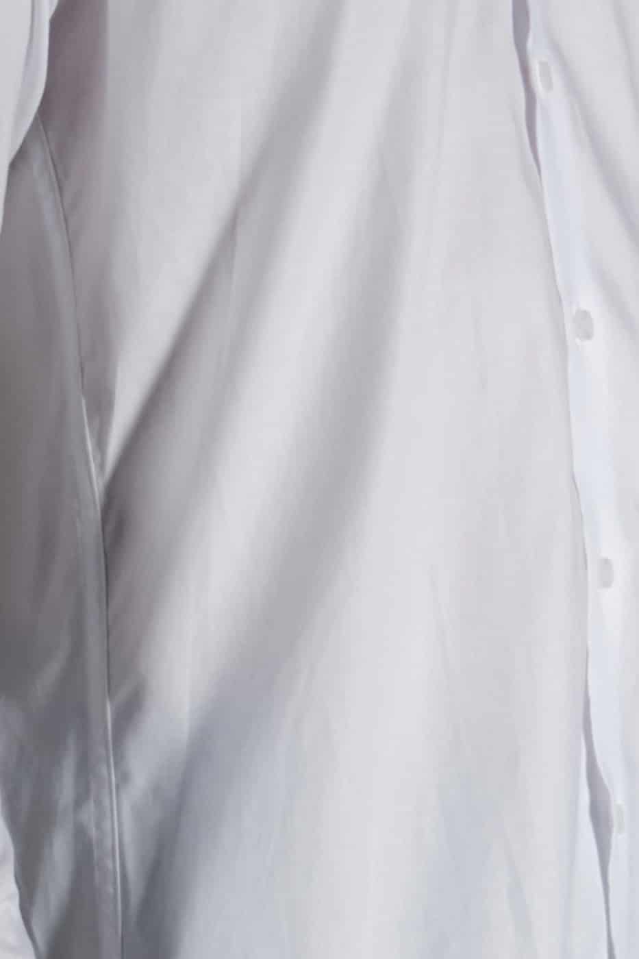 Camisa Classic Algodón Blanco Ojal Azul - miniatura 3