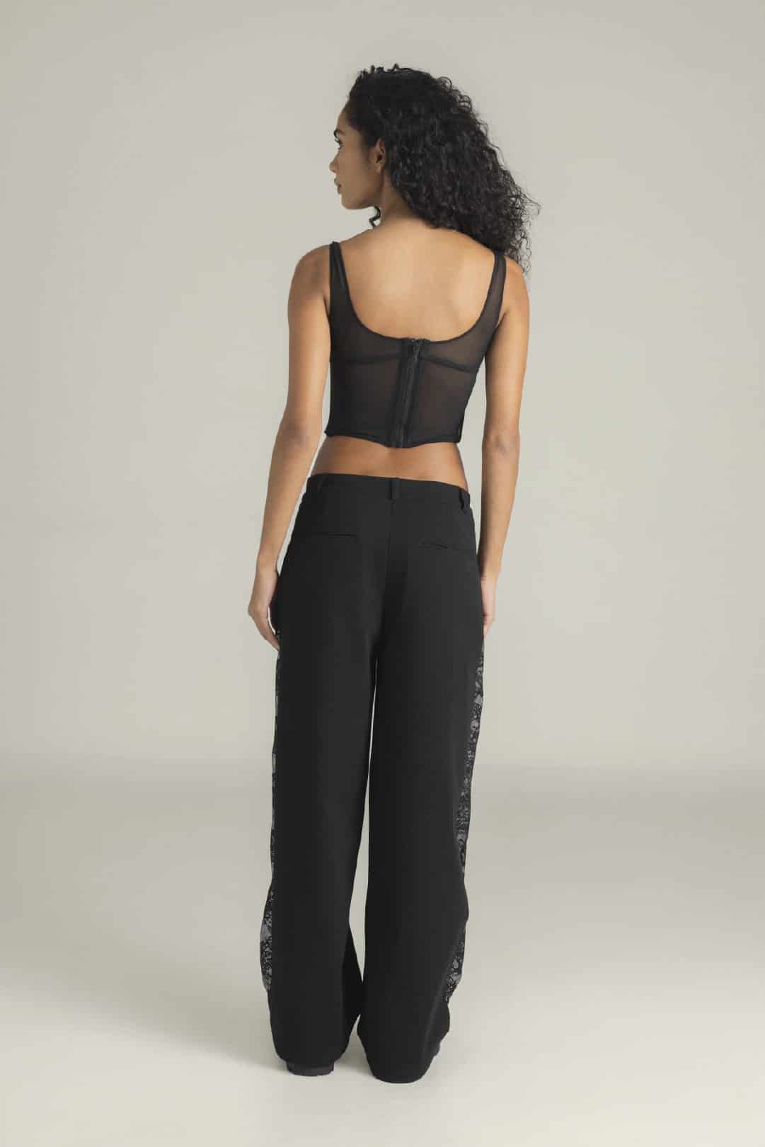 SET CORSET & PANTALON INDIRA NEGRO - miniatura 3
