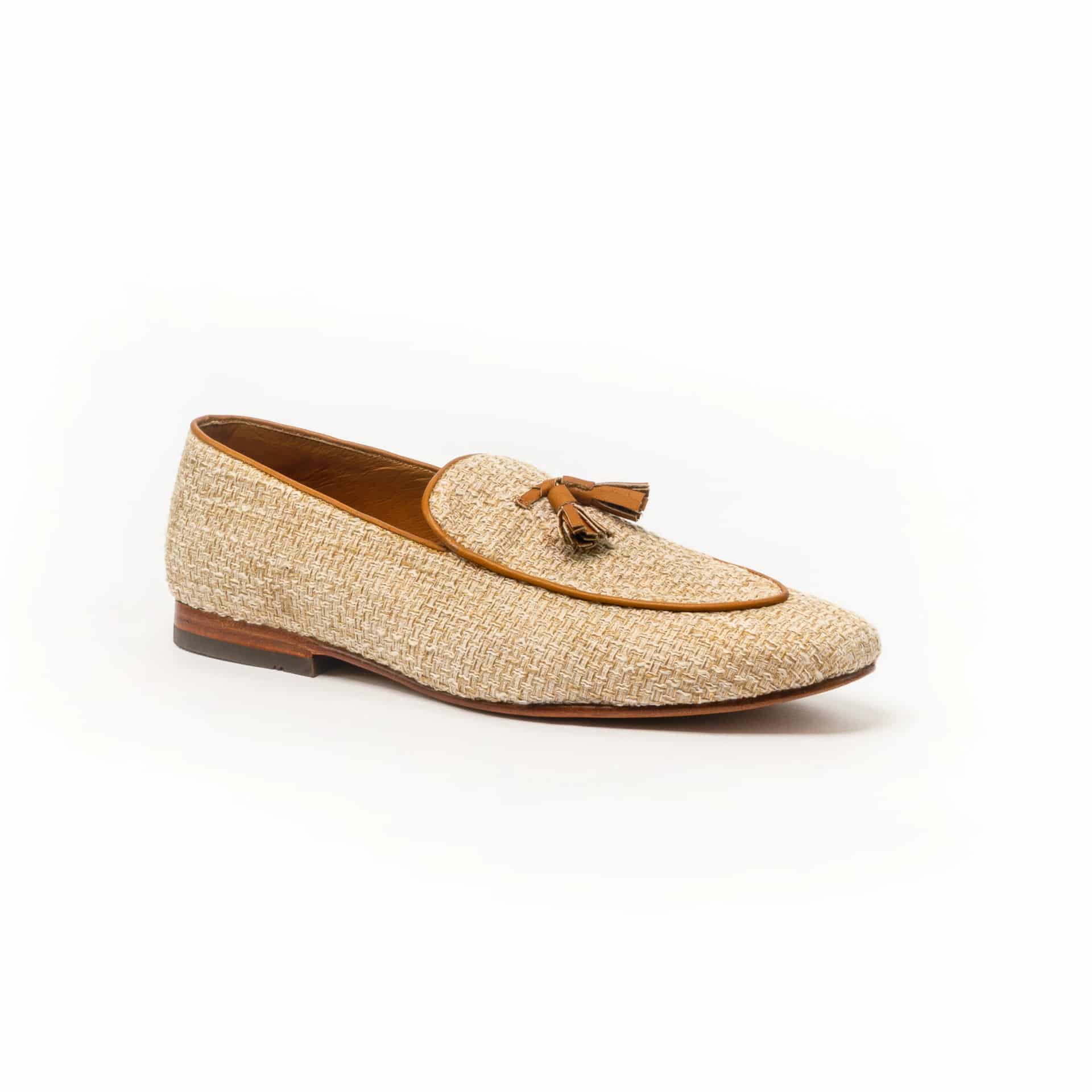 Loafers Rafia Beige - miniatura 1