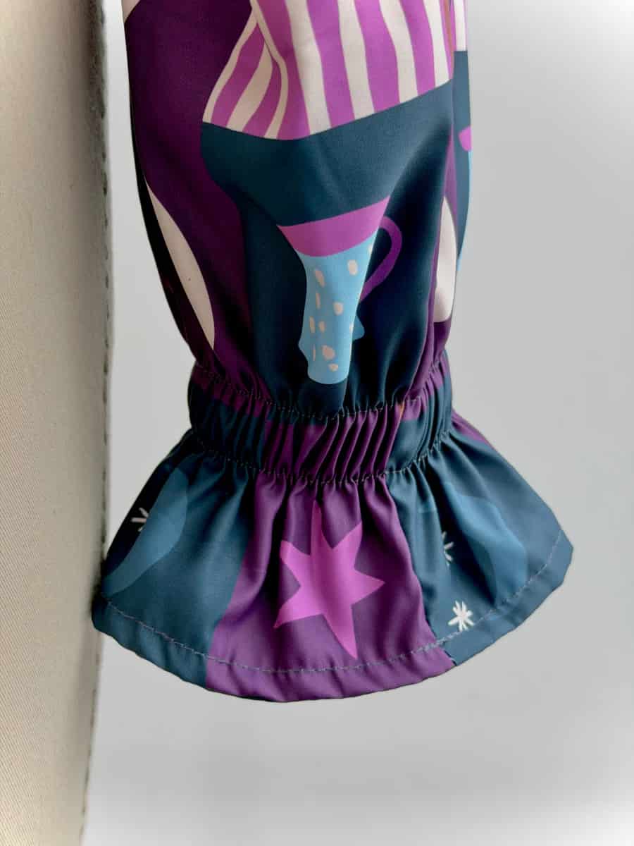 Chaqueta corta estampada morado - miniatura 8