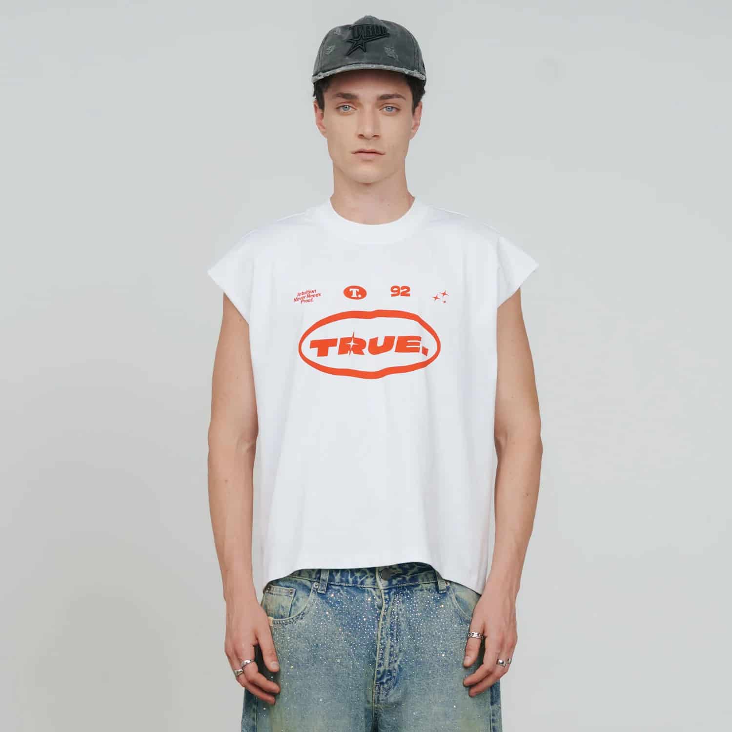Intuition Sleeveless Tee - White - miniatura 8