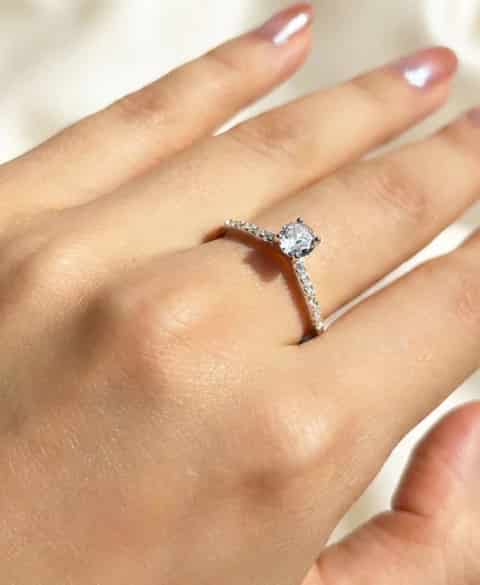 Anillo Tejido filigrana en plata - miniatura 1