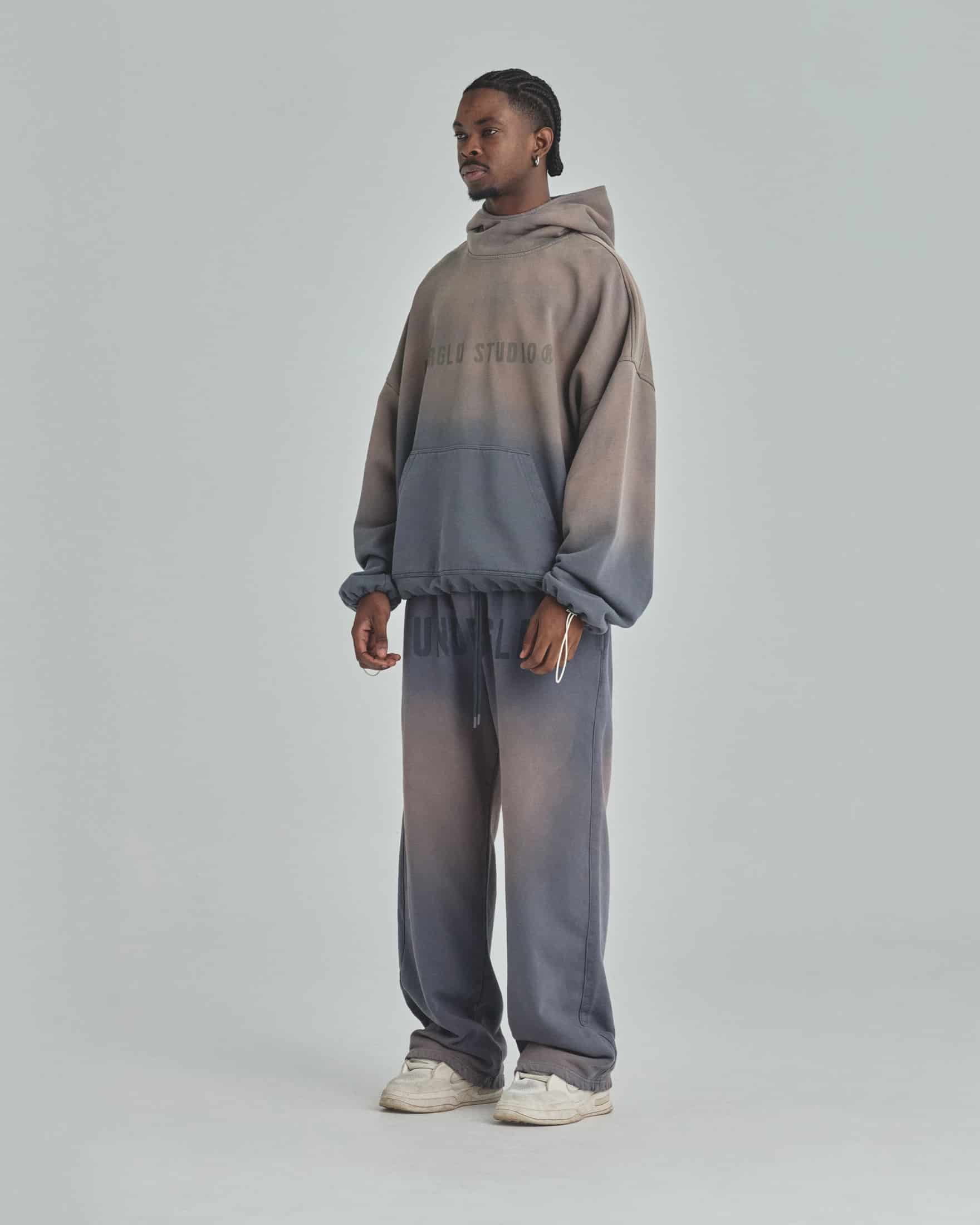Spring Worn Logo Straight Pants Sandblast Gray - miniatura 5