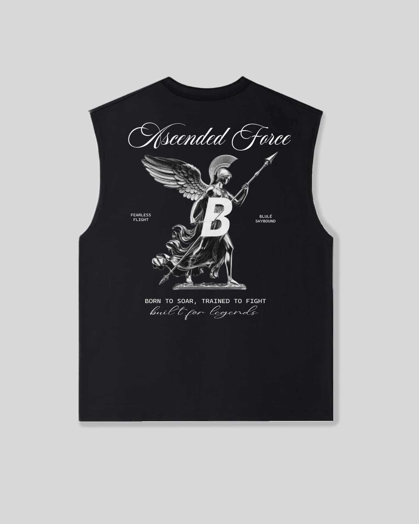 Oversized Sleeveless Ascended Force Black - miniatura 1