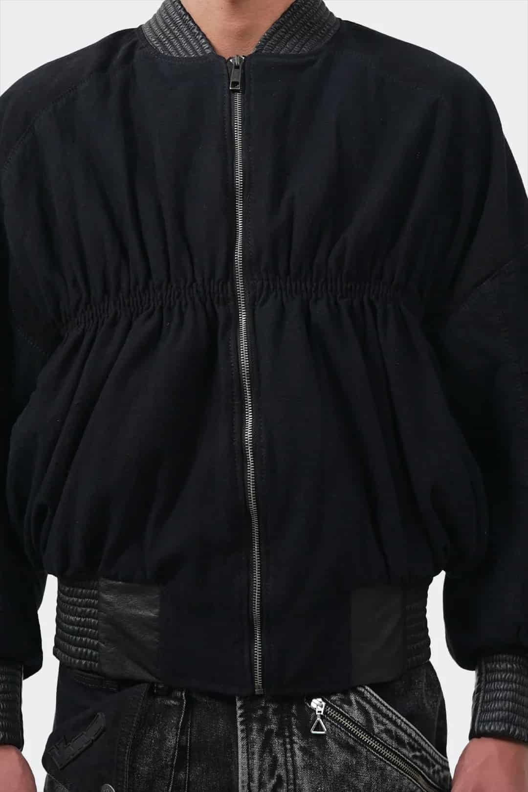 VENENO CHAQUETA DENIM CUERO BOMBER - miniatura 7