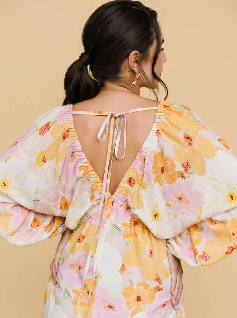 VESTIDO VOLARE FLORES - miniatura 2