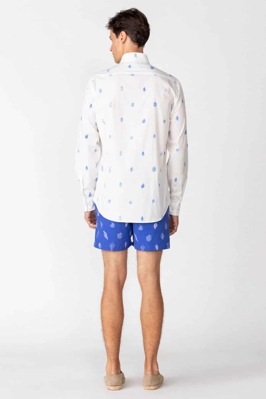 Men's cotton shirt white papuá - miniatura 2
