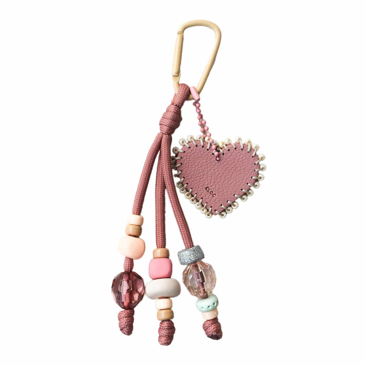 Charm Corazón bordado Champagne pink - miniatura 2