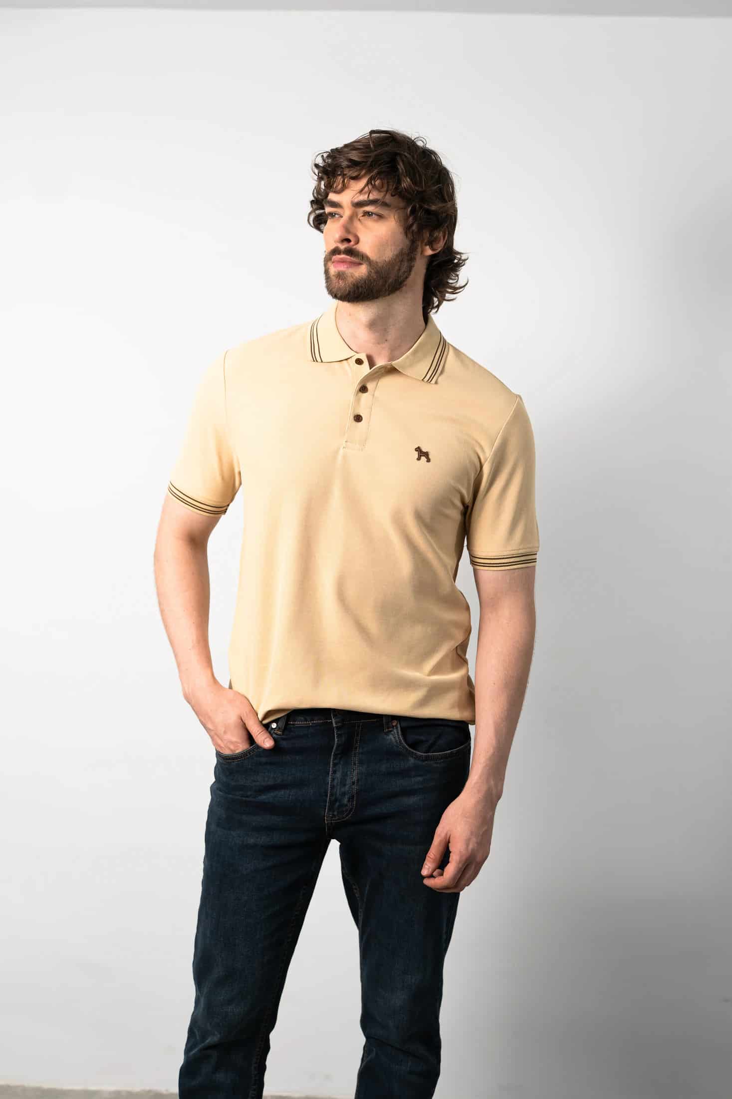Polo Básica Crema - miniatura 1