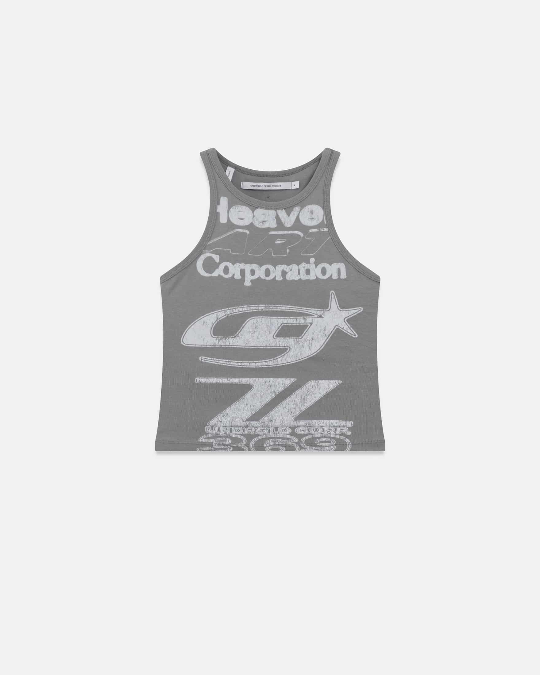 Act 1 Racer Halter Tank Top Gray - miniatura 1