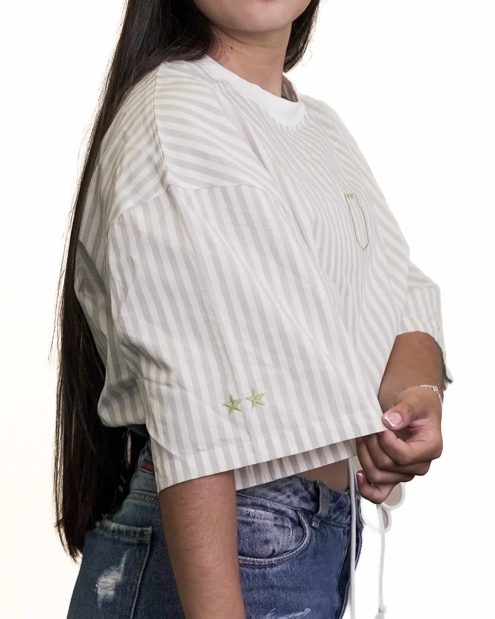 CAMISA BLANCA  RAYAS MUJER  NIKE - miniatura 10