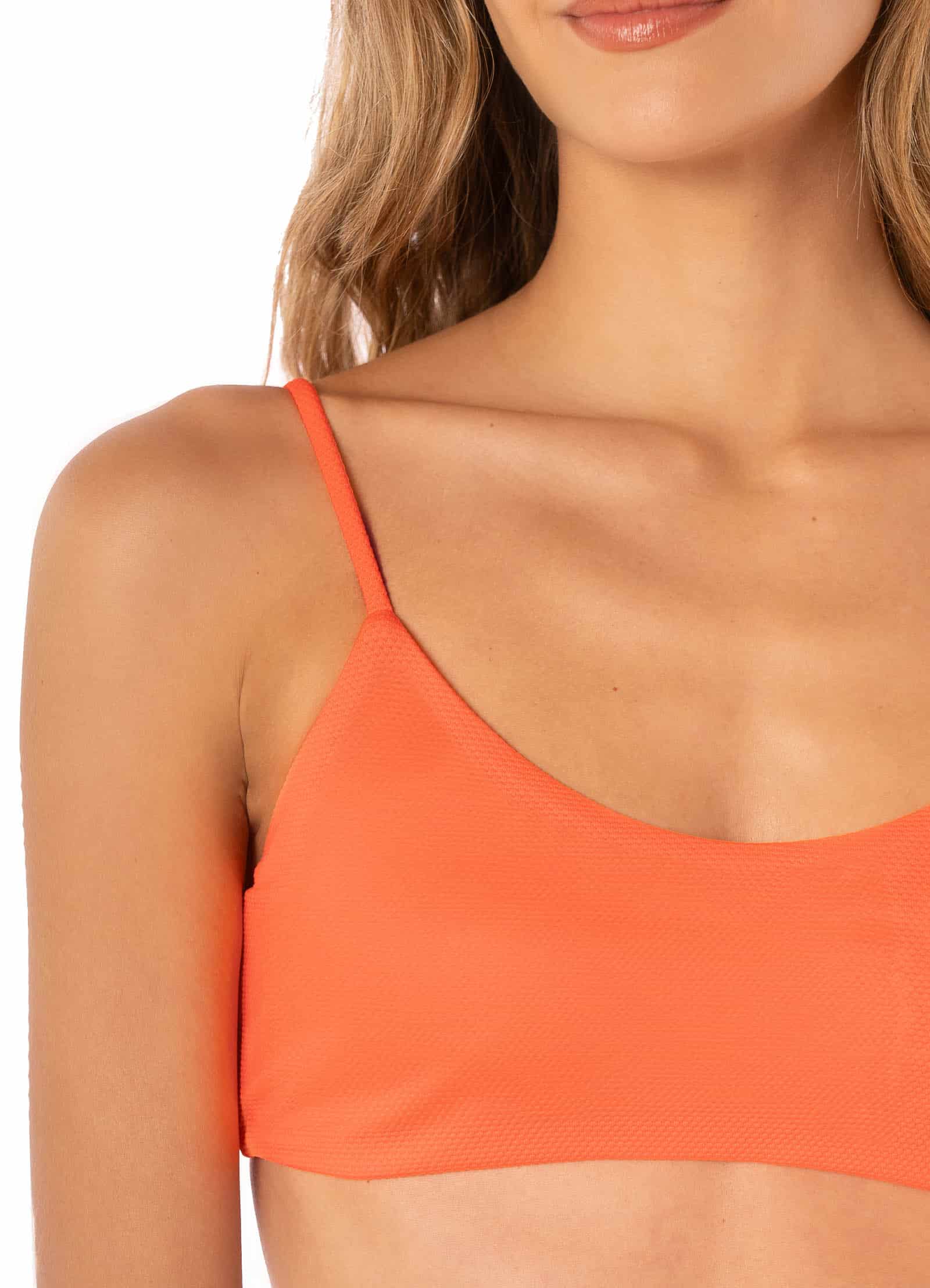 Maaji Orange Poppy Lanai reversible bralette bikini top - miniatura 2